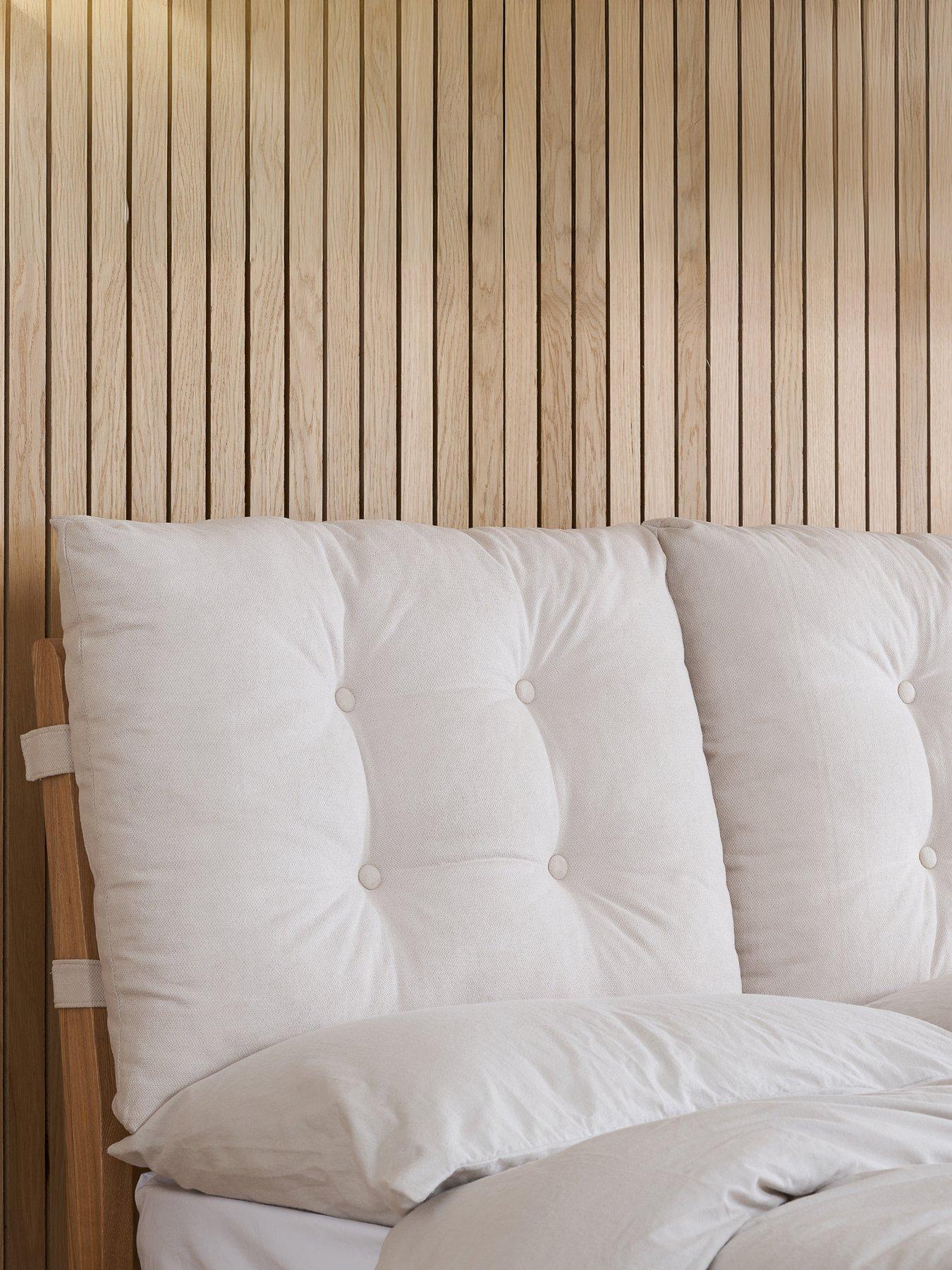Image 4 of 7 of Birlea Ander Bed Frame with Cushion Headboard - Brown