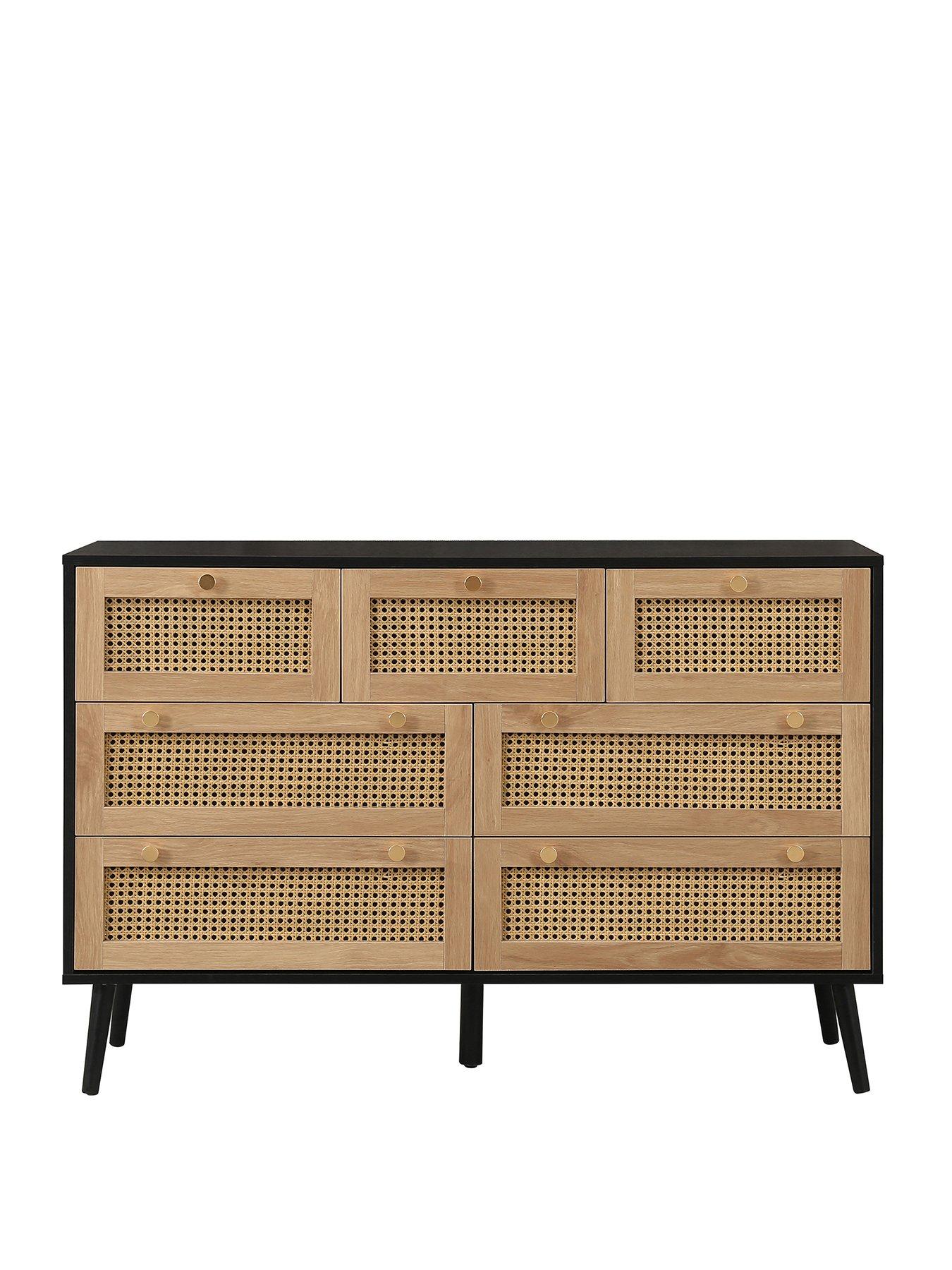 Image 2 of 7 of Birlea Croxley 7 Drawer Rattan Chest
