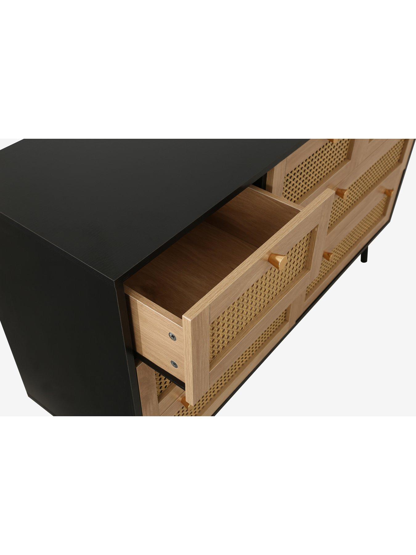 Image 5 of 7 of Birlea Croxley 7 Drawer Rattan Chest
