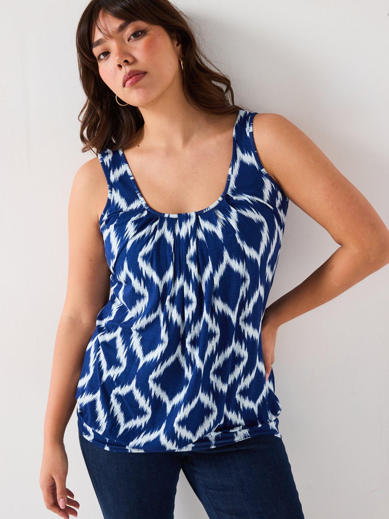 Image 1 of 6 of V by Very Curve Jersey Banded Hem Top