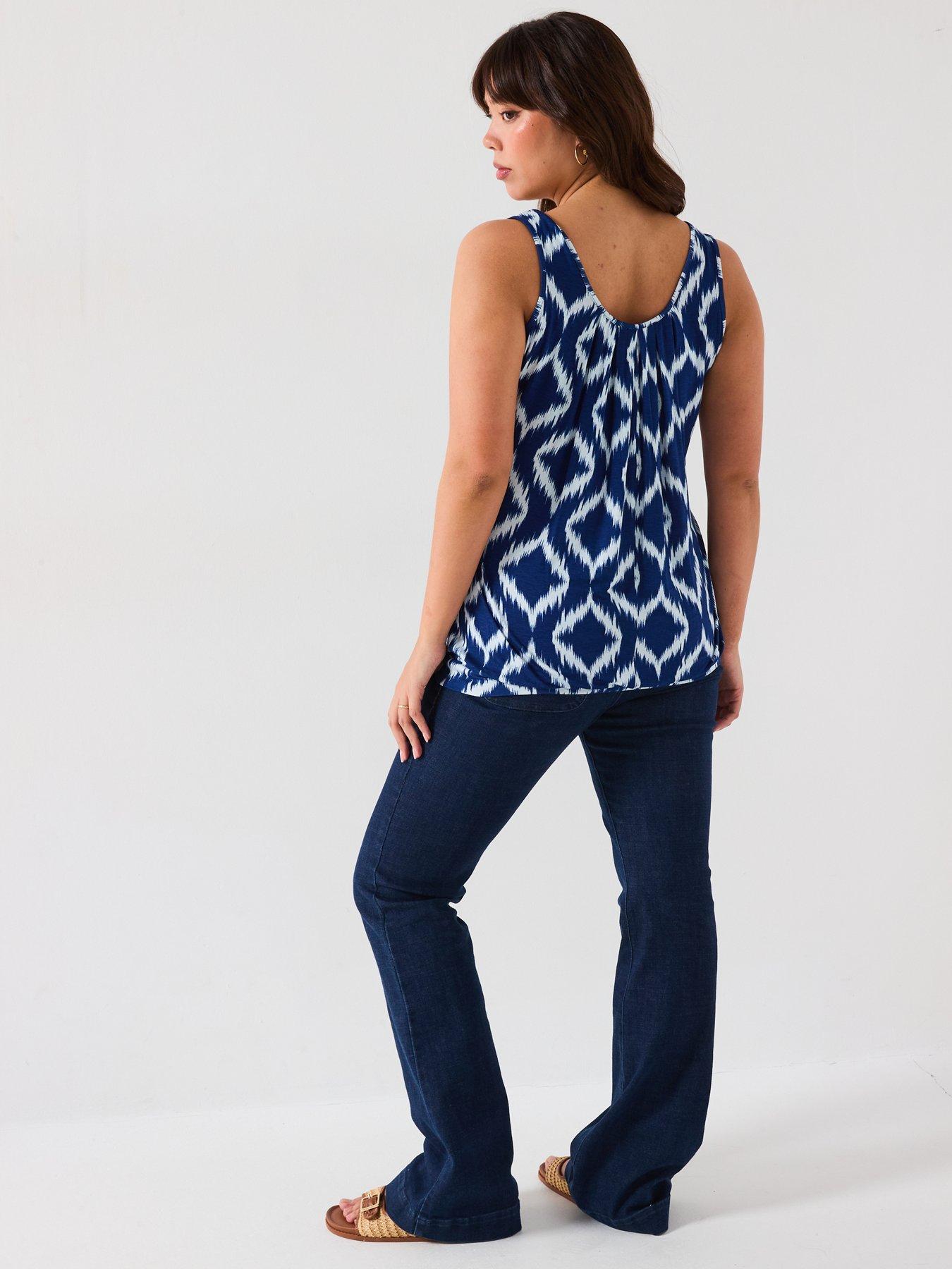 Image 6 of 6 of V by Very Curve Jersey Banded Hem Top