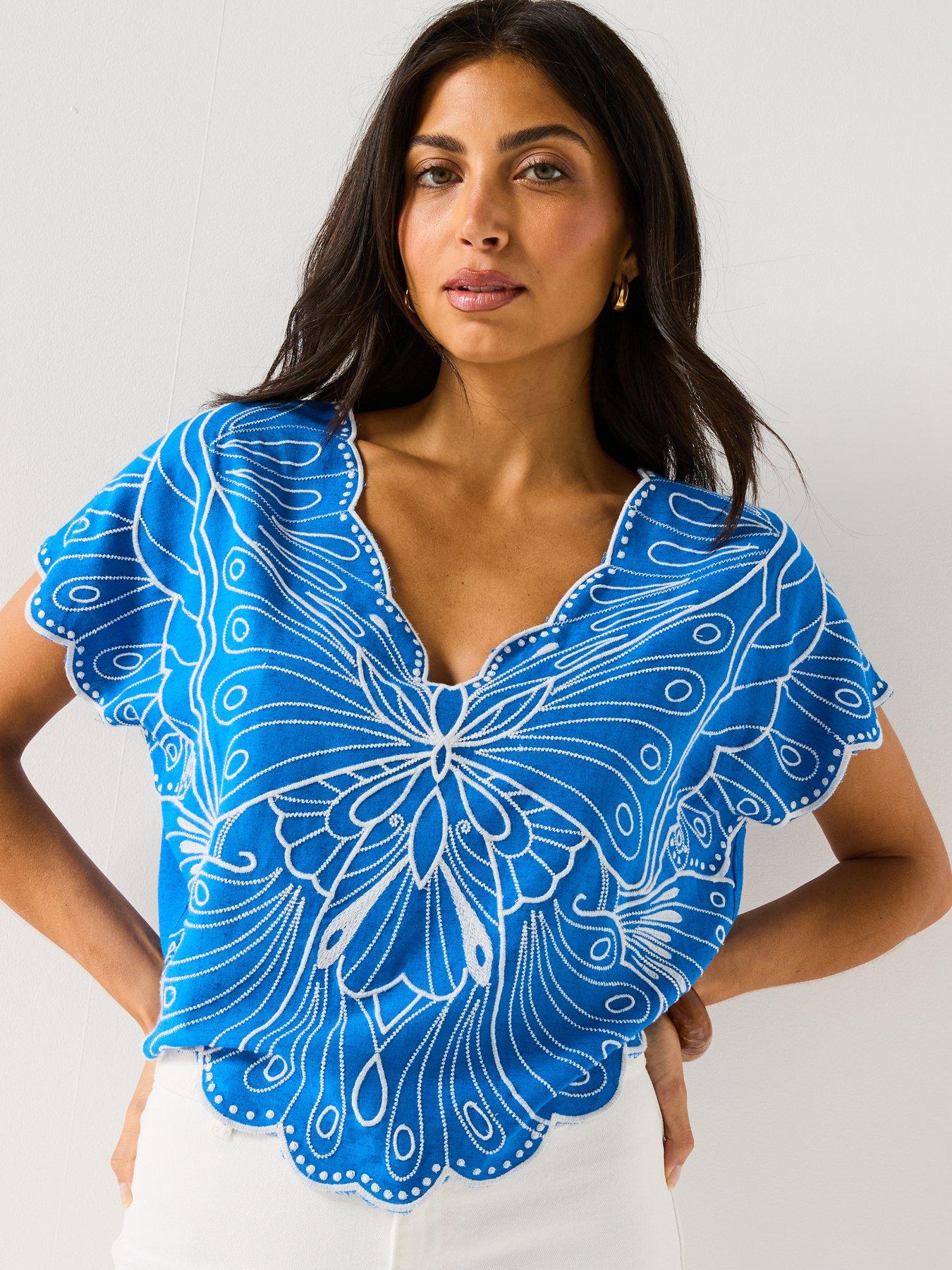 undefined Batwing Butterfly Top