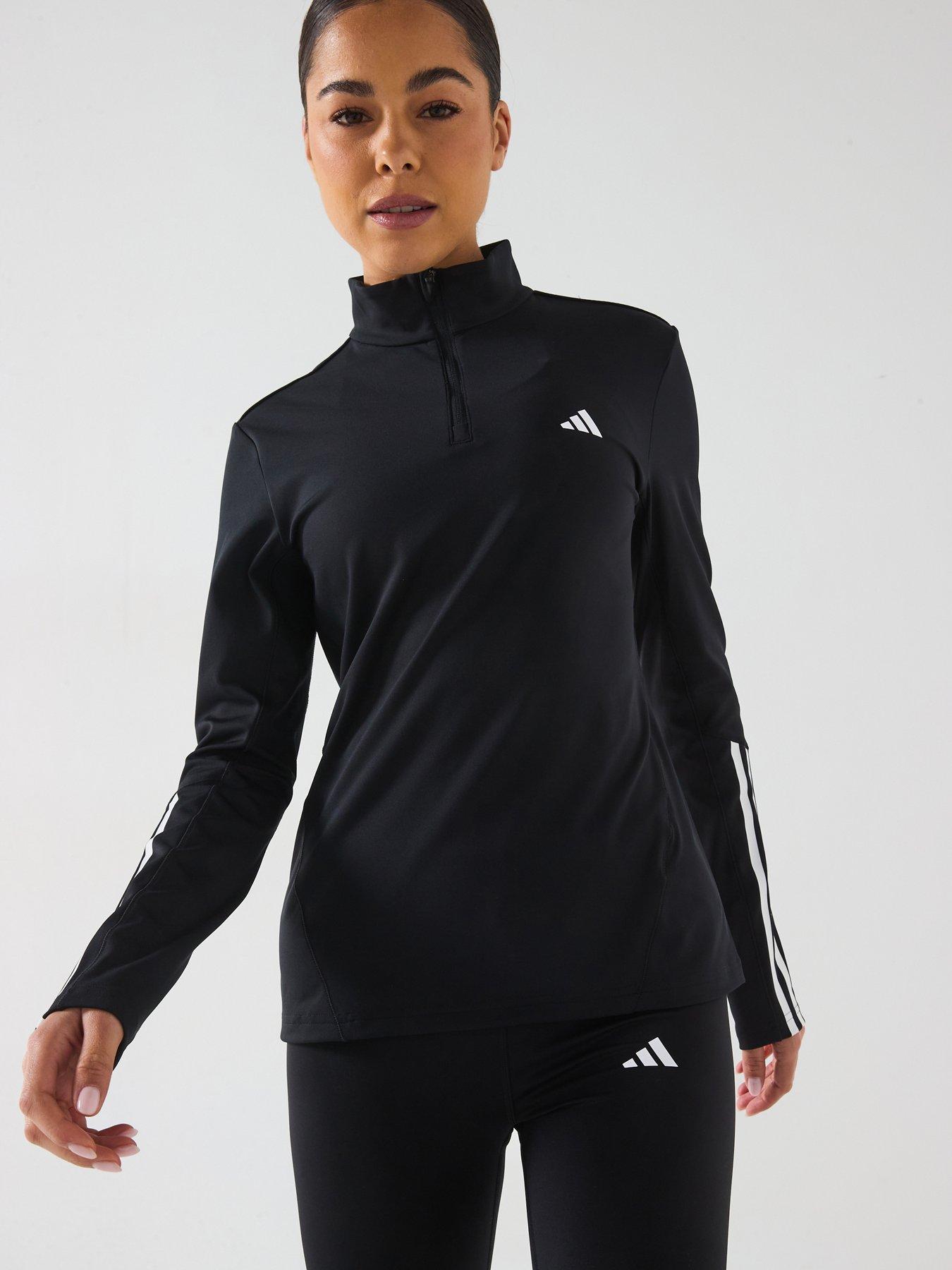undefined Womens Training Hyperglam 1/4 Zip Top - Black