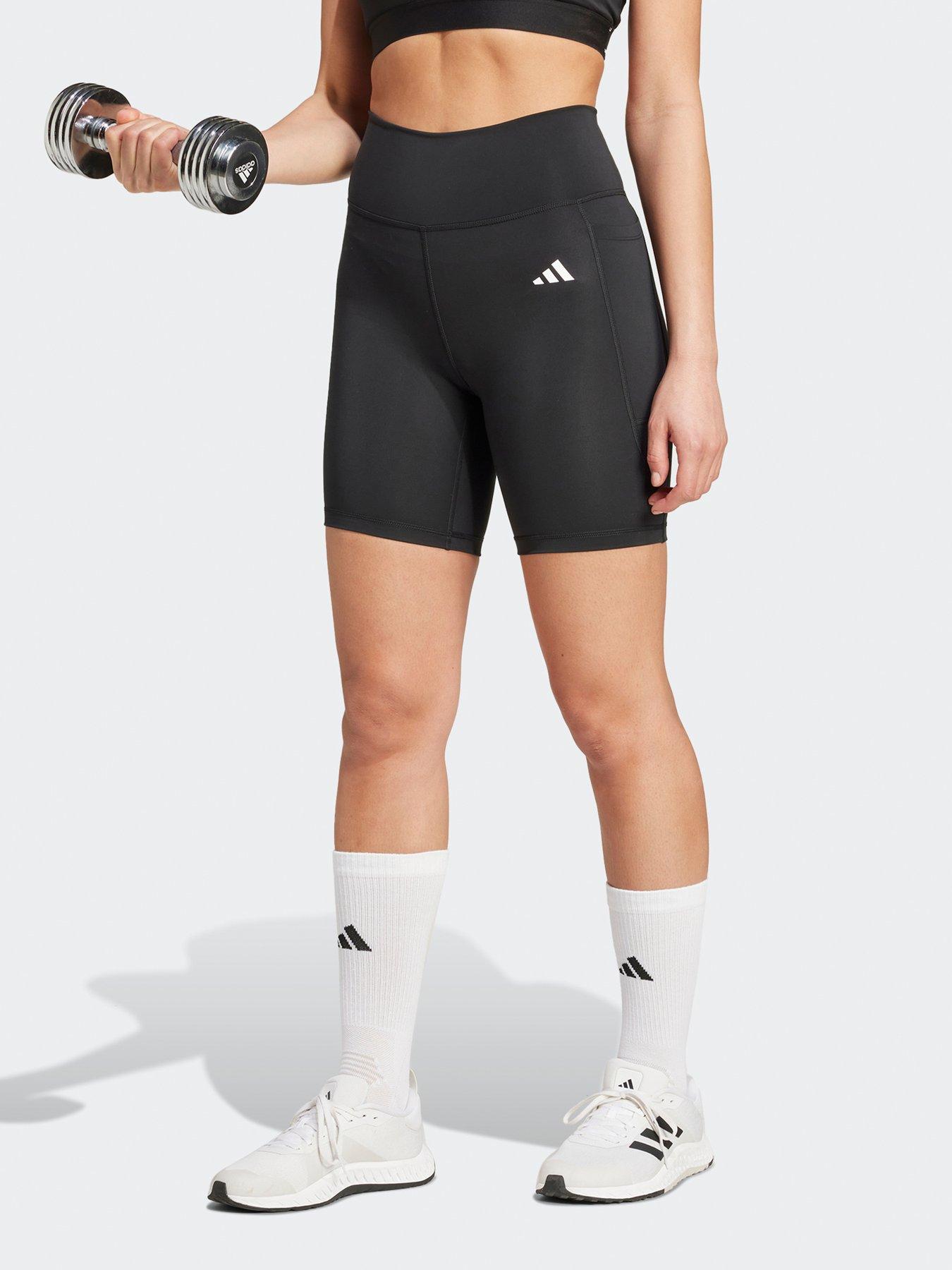 undefined Womens Training Optime Essentials 7Inch Bike Shorts - Black