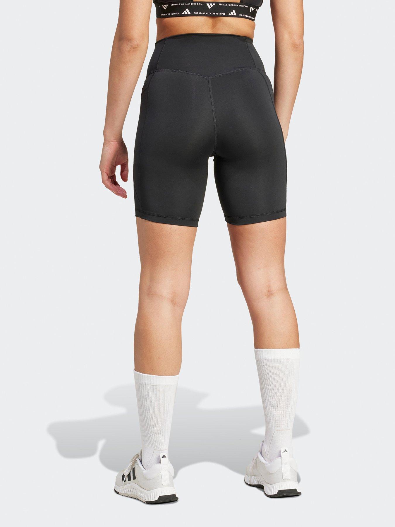 Image 2 of 5 of adidas Womens Training Optime Essentials 7Inch Bike Shorts - Black