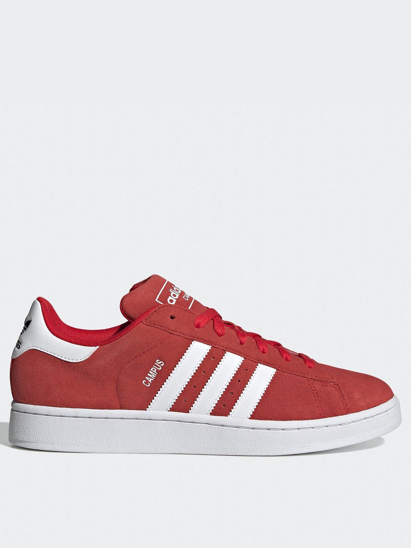 adidas Originals Mens Campus Trainers Red Very