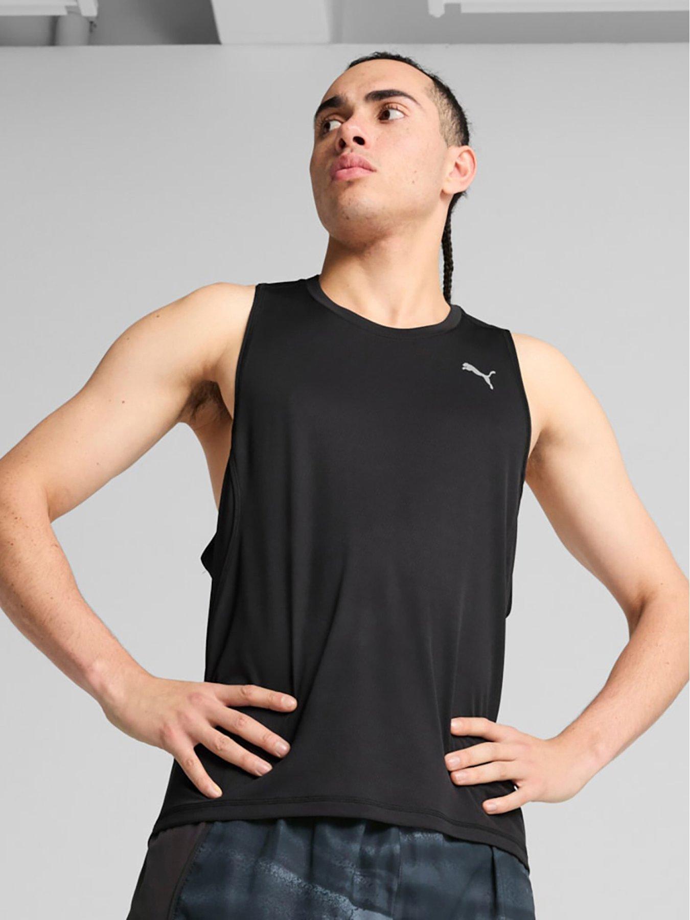 undefined Mens Running Velocity Tank - Black