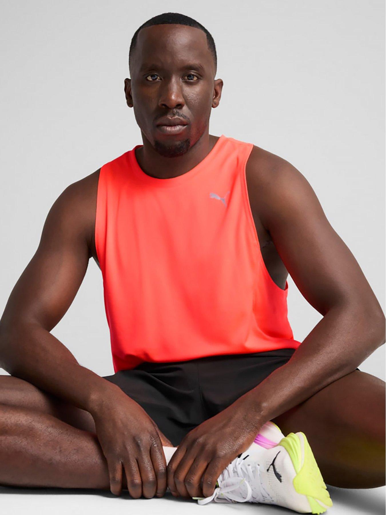 undefined Men's Running Velocity Tank - Glowing Red