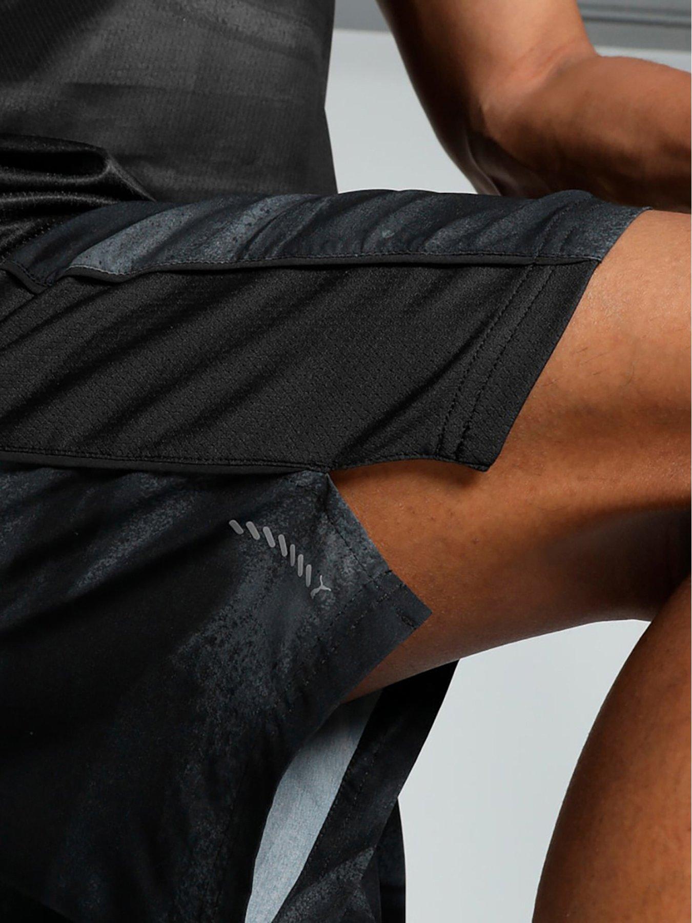 Image 6 of 6 of Puma Men's Running Velocity Printed 7 Inch Shorts - Black