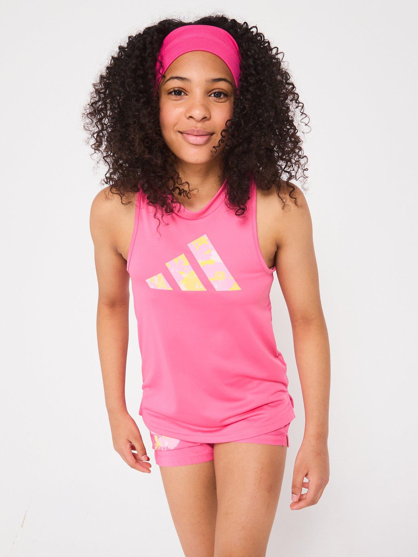 undefined Junior Girls Train Essentials Tank - Pink Fusion