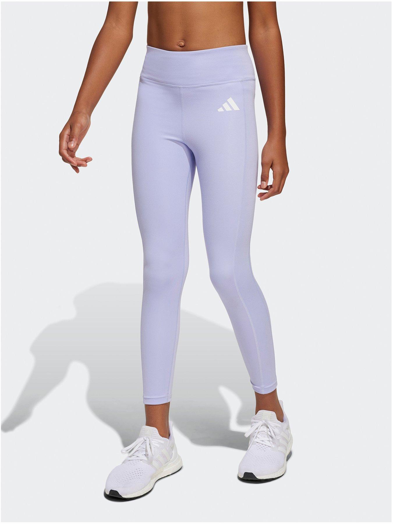 undefined Junior Girls Training Optime Fav Tights - Purple