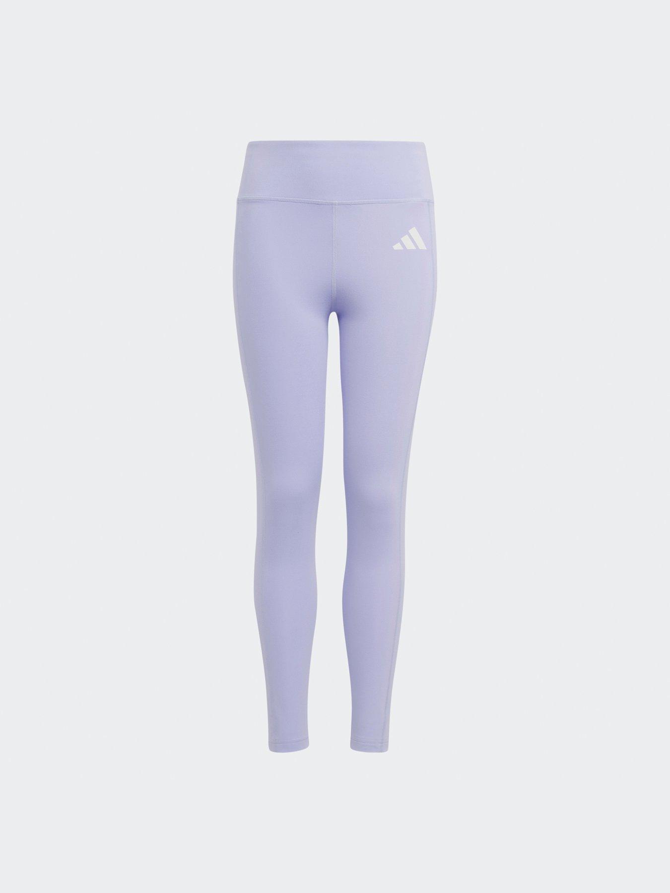 Image 6 of 6 of adidas Junior Girls Training Optime Fav Tights - Purple