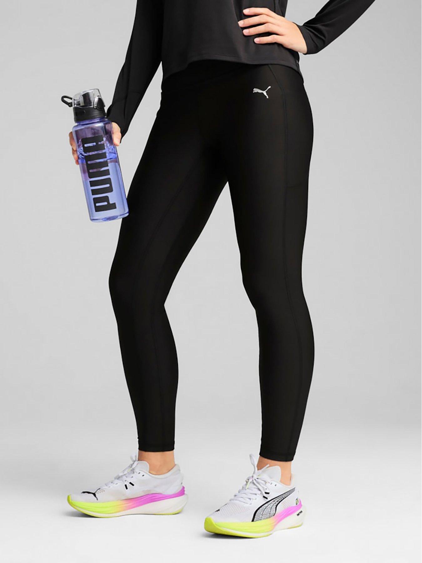 Puma Womens Running Velocity Full Length Tights, Puma Black, Size Xs, Women