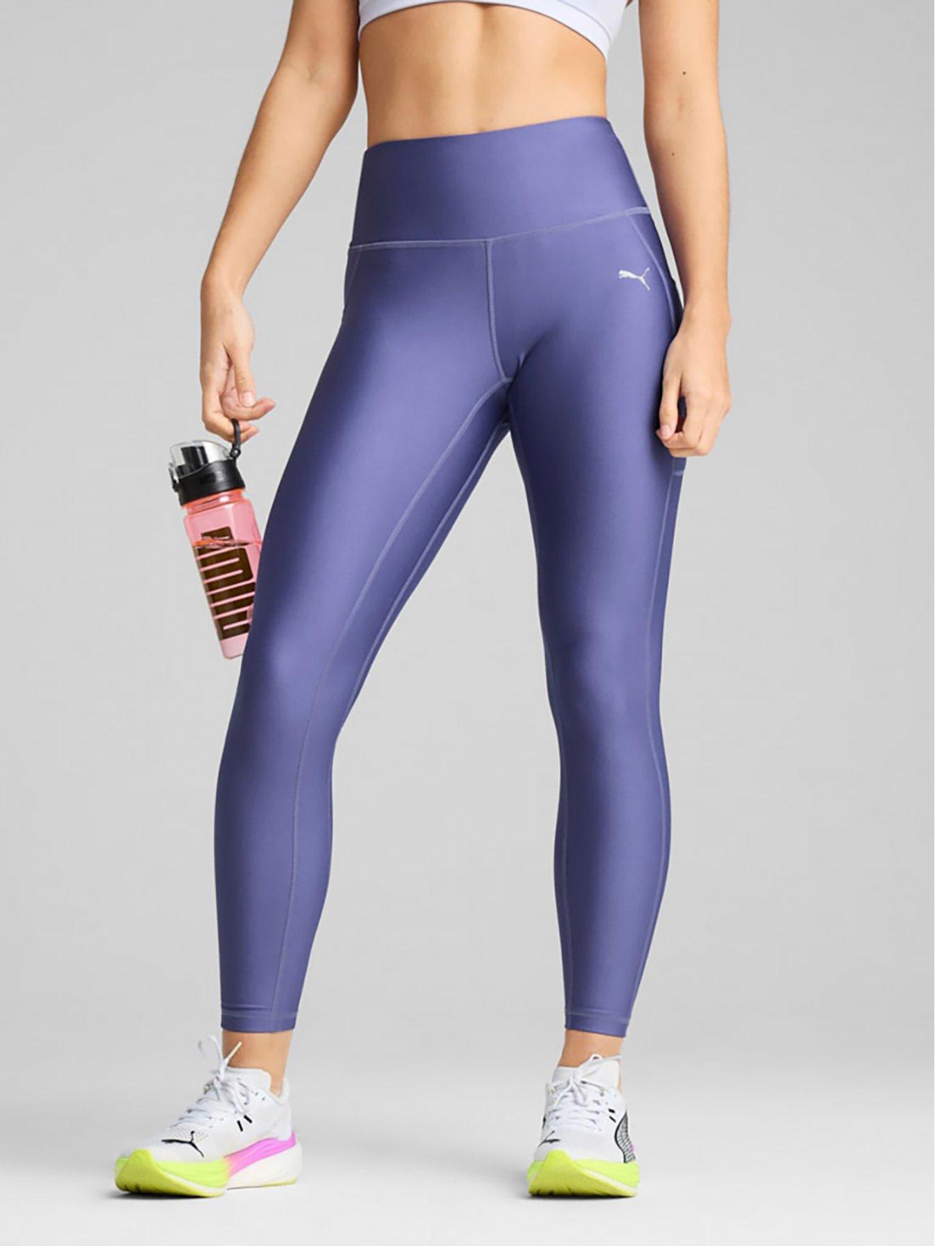 undefined Womens Running Velocity Full Length Tights - Blue