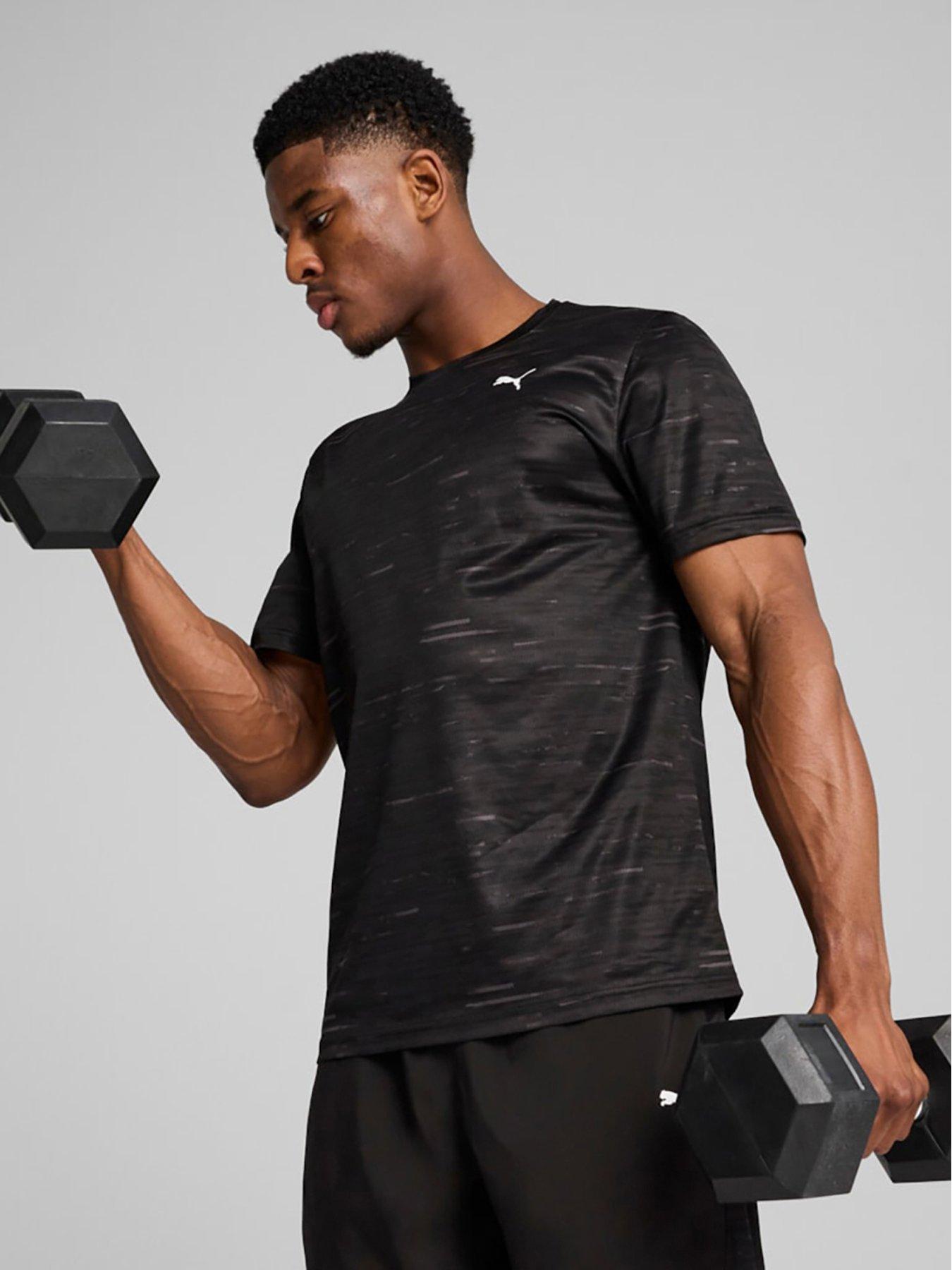 Puma Mens Training Essentials Printed T-Shirt - Black