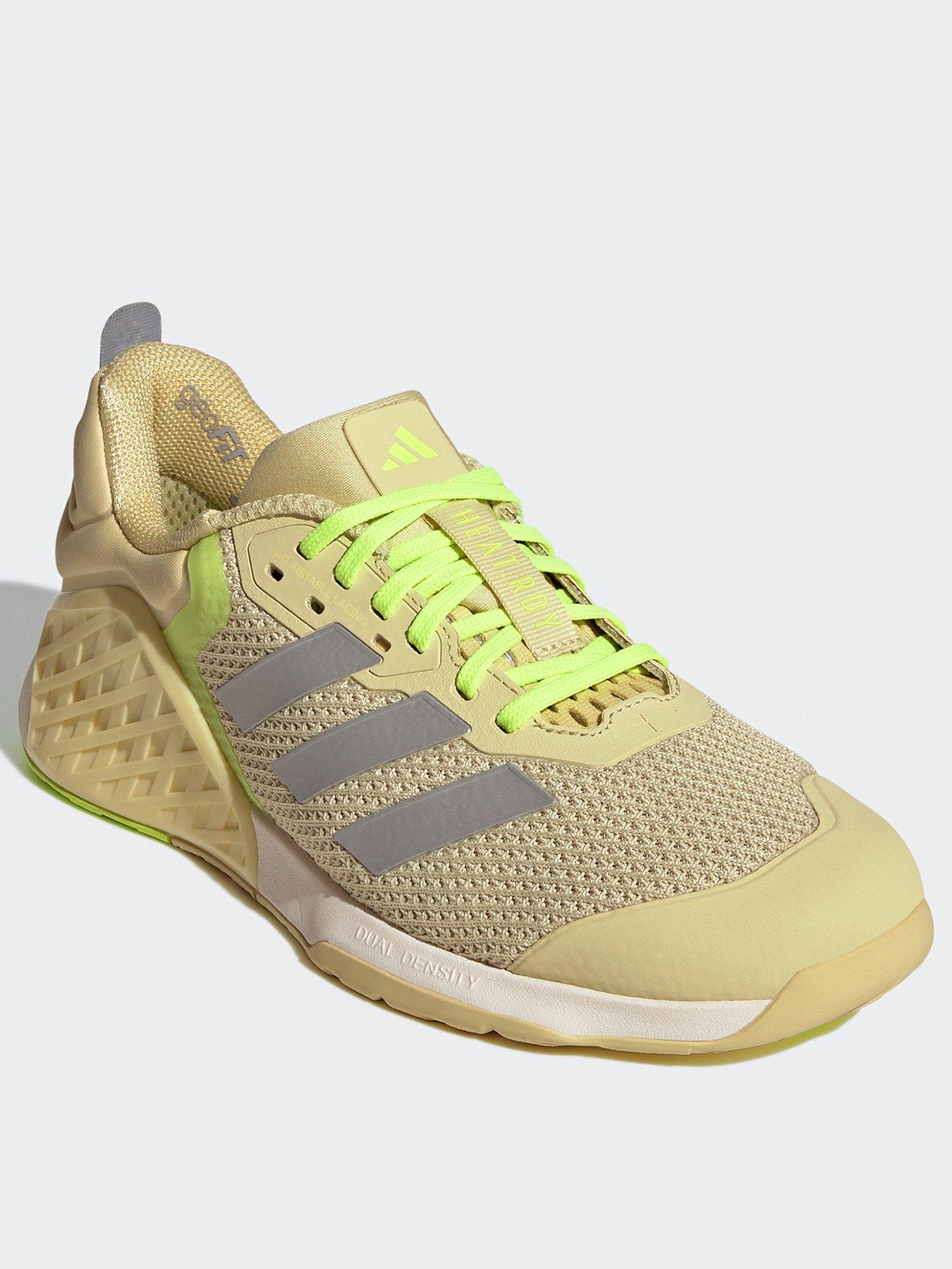 Image 4 of 8 of adidas Womens Training Dropset 3 Trainers - Powder Yellow/Matte Silver