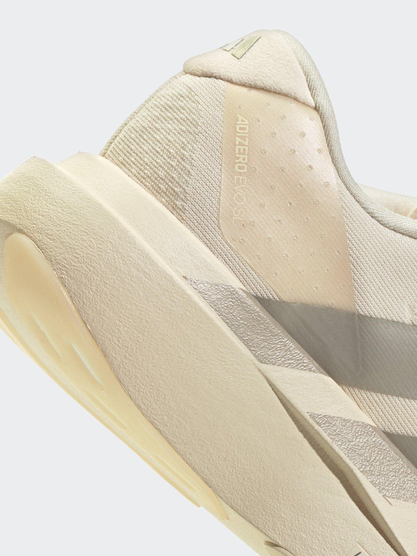 adidas Womens Running Adizero Evo SL Trainers - Wonder White/Cyber Metallic/Warm  Vanilla | Very