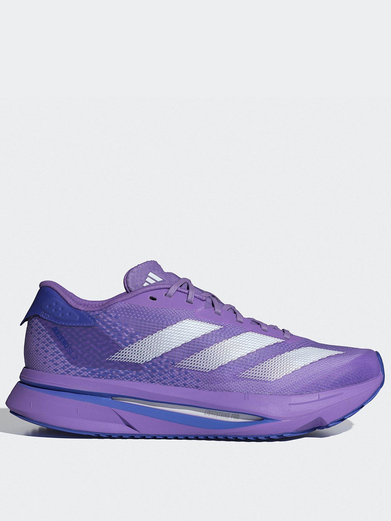 undefined Womens Running Adizero SL2 Trainers - Violet Fusion/Lemon/Cobalt