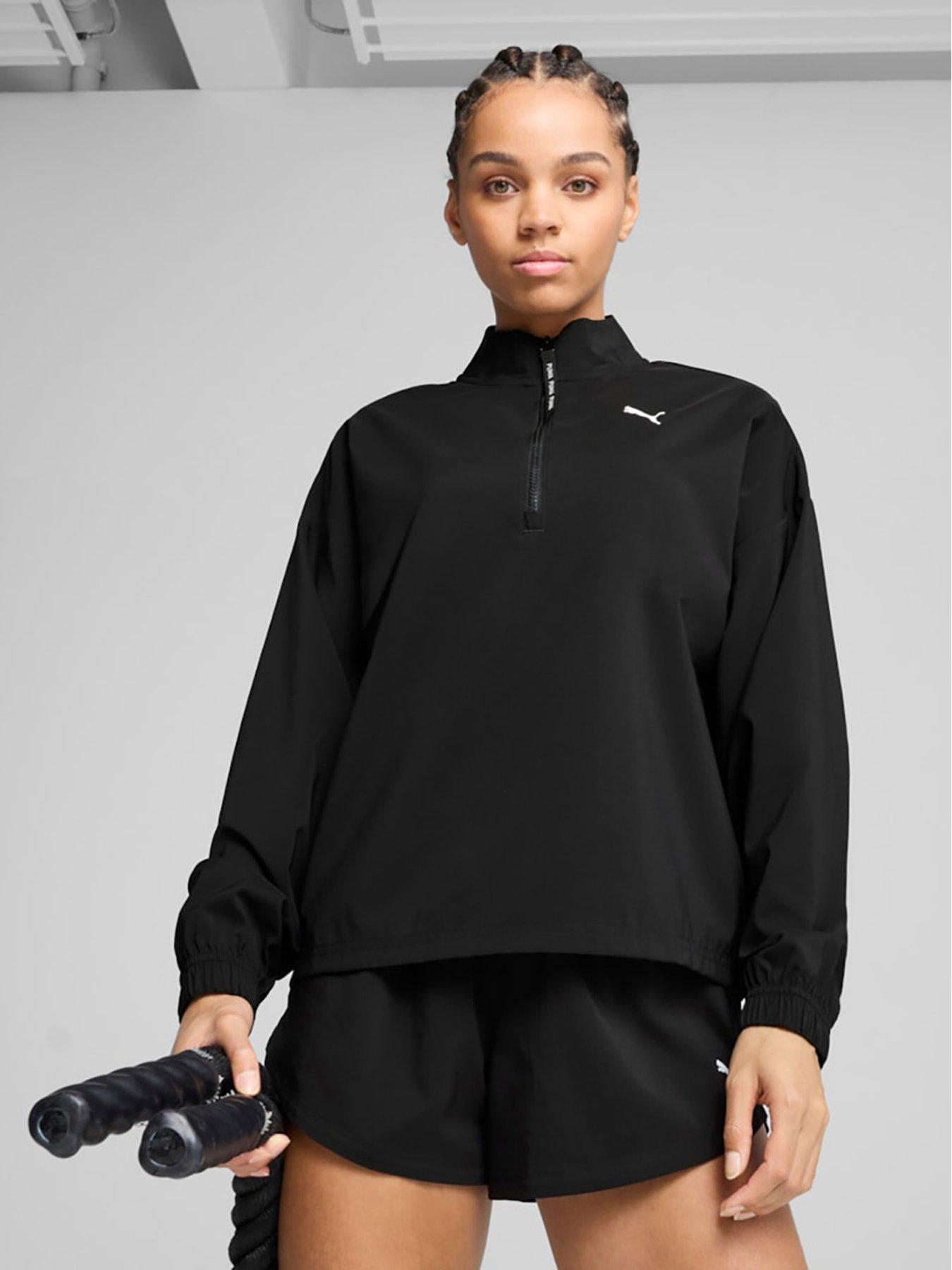 undefined Womens Training Strong Woven Jacket - Black
