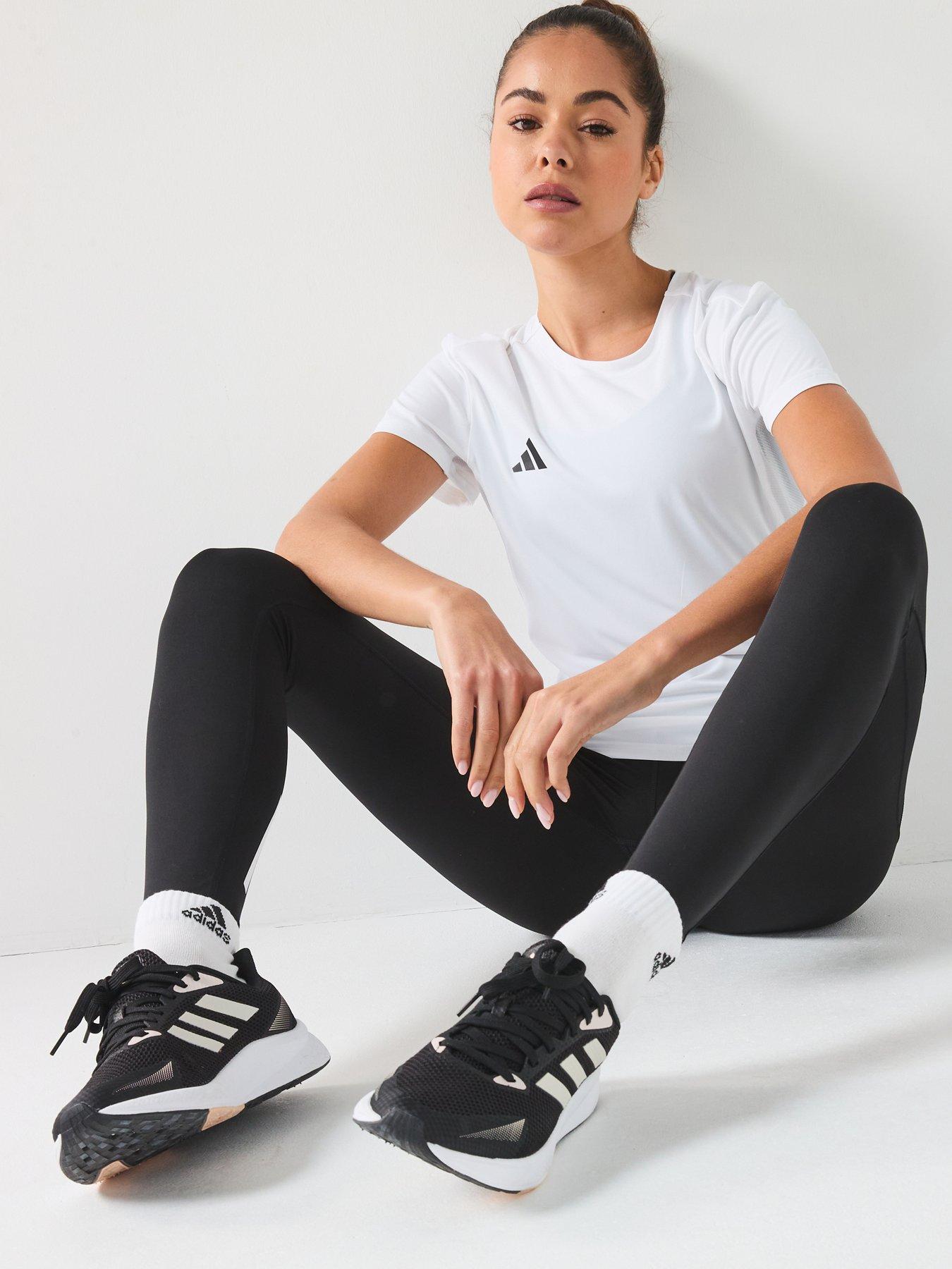 undefined Womens Running Adizero T-Shirt - White
