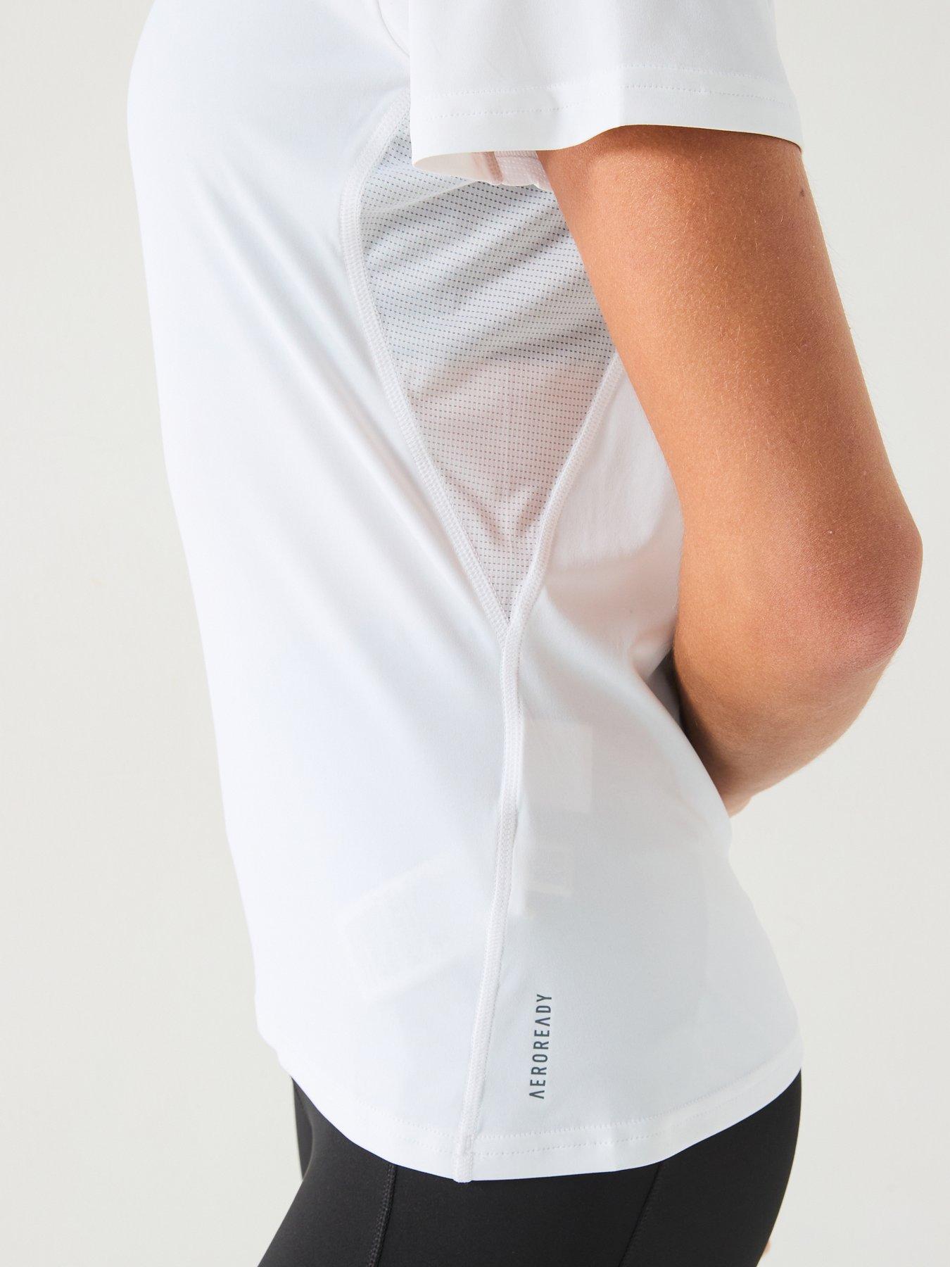 Image 4 of 6 of adidas Womens Running Adizero T-Shirt - White