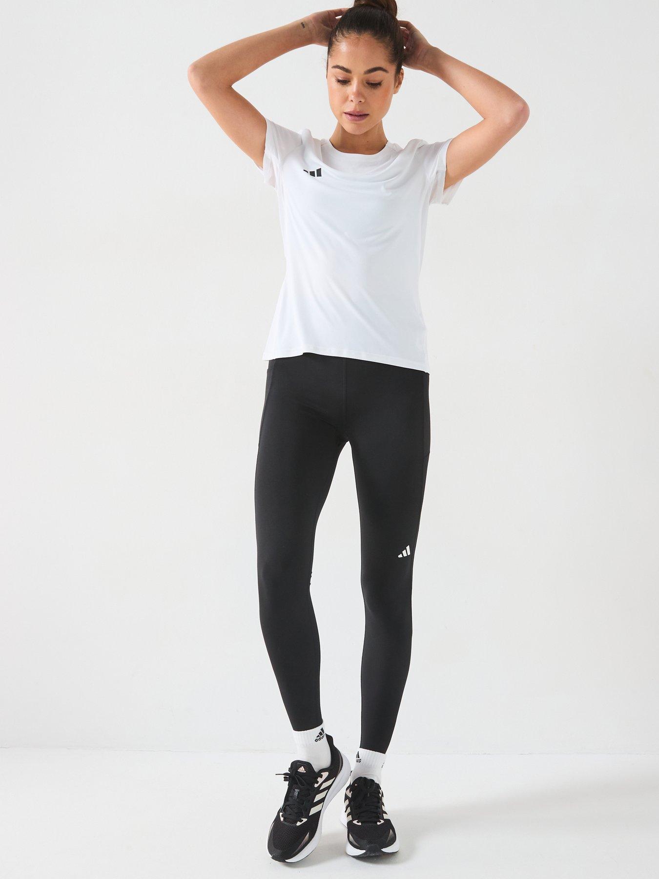 Image 5 of 6 of adidas Womens Running Adizero T-Shirt - White