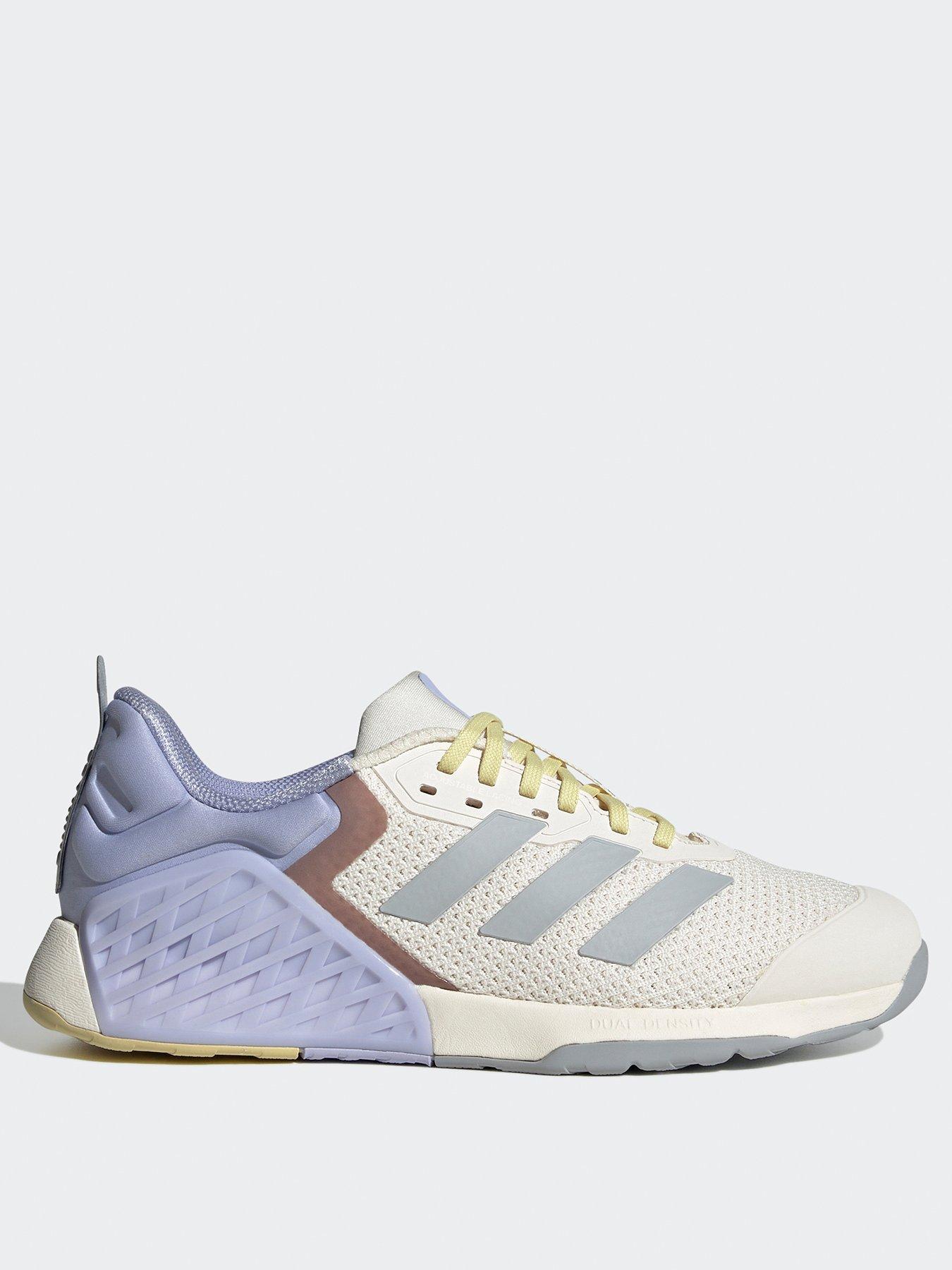 Image 2 of 8 of adidas Womens Training Dropset 3 Trainer - White/Purple
