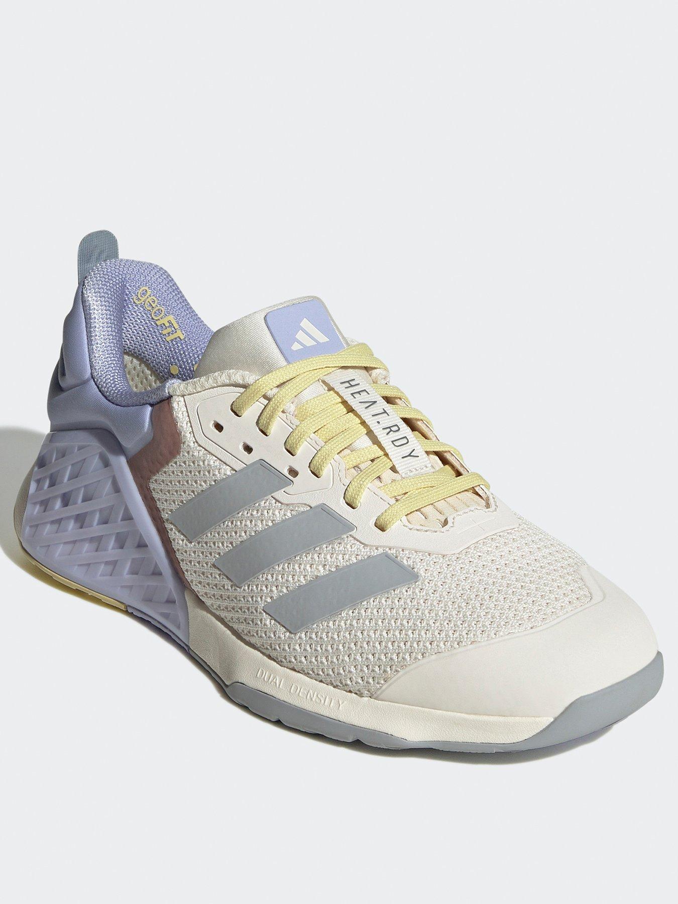 Image 4 of 8 of adidas Womens Training Dropset 3 Trainer - White/Purple