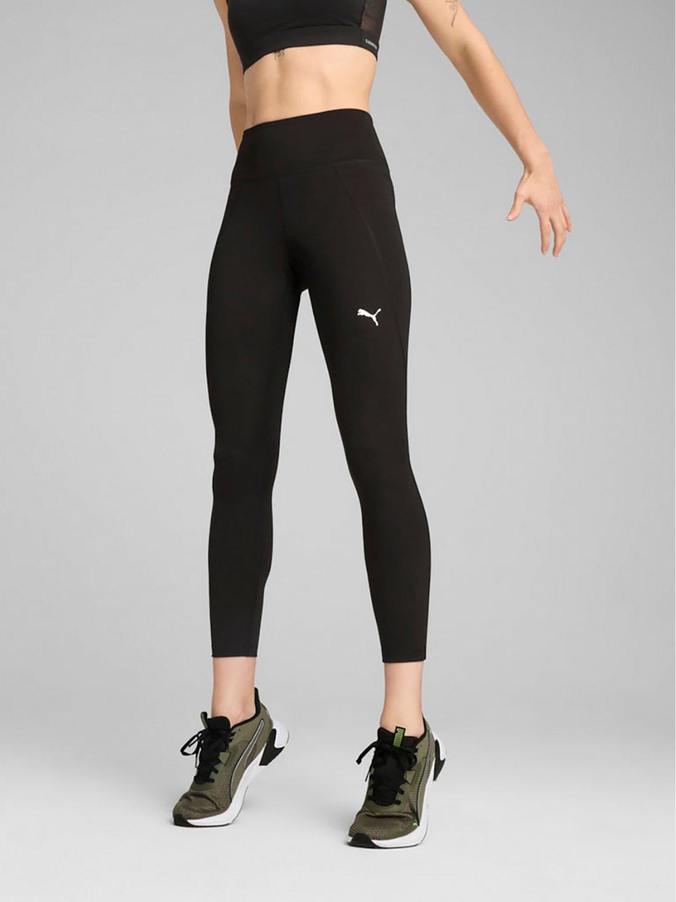 Puma Womens Training Essential High Waisted Full Length Tights - Black
