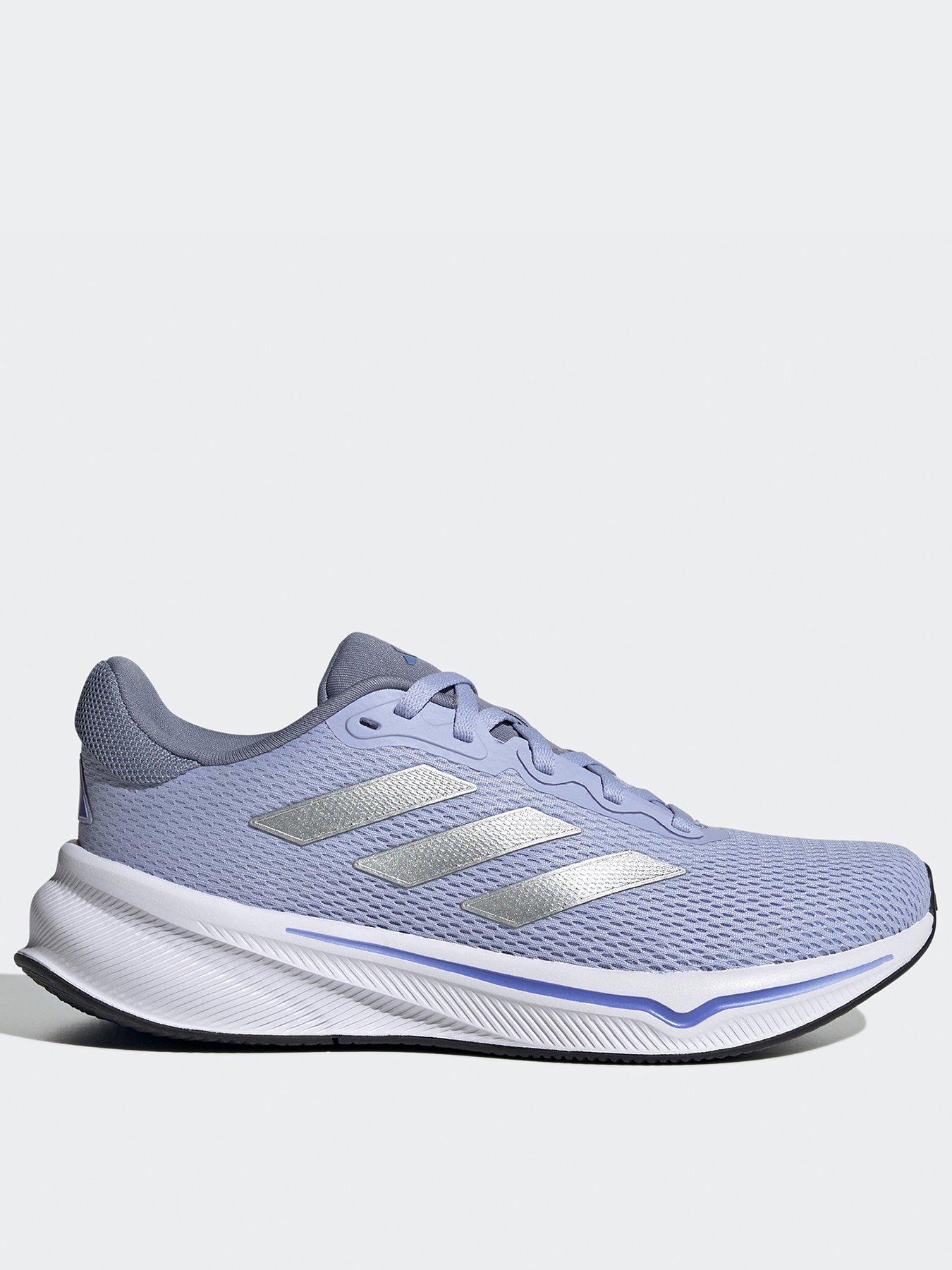adidas Womens Running Response Trainers, Violet/Silver Met/Cobalt Blue, Size 3.5, Women