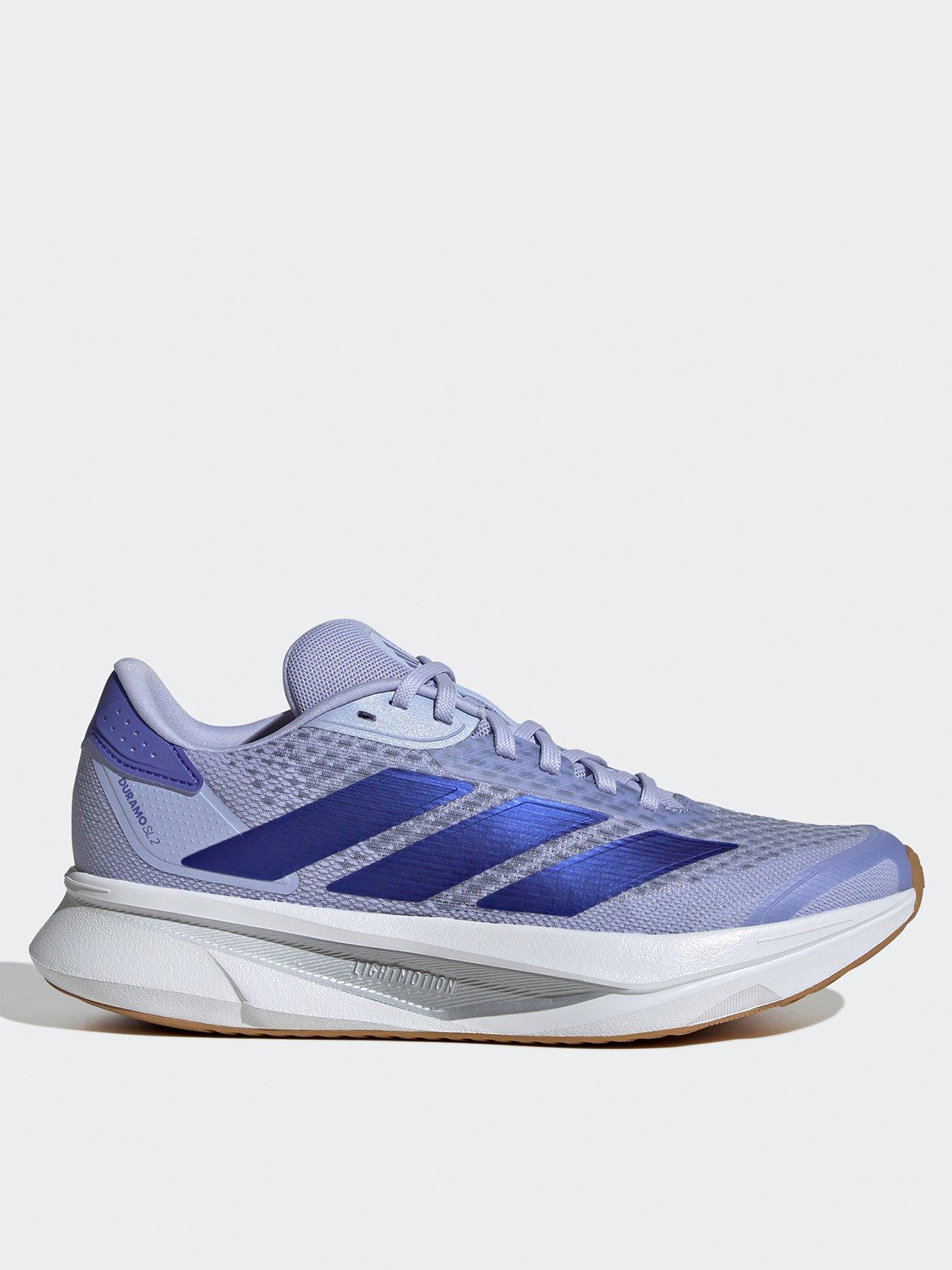 adidas Womens Running Duramo SL2 Trainers, Violet/Lucid Blue/Silver Met, Size 3.5, Women