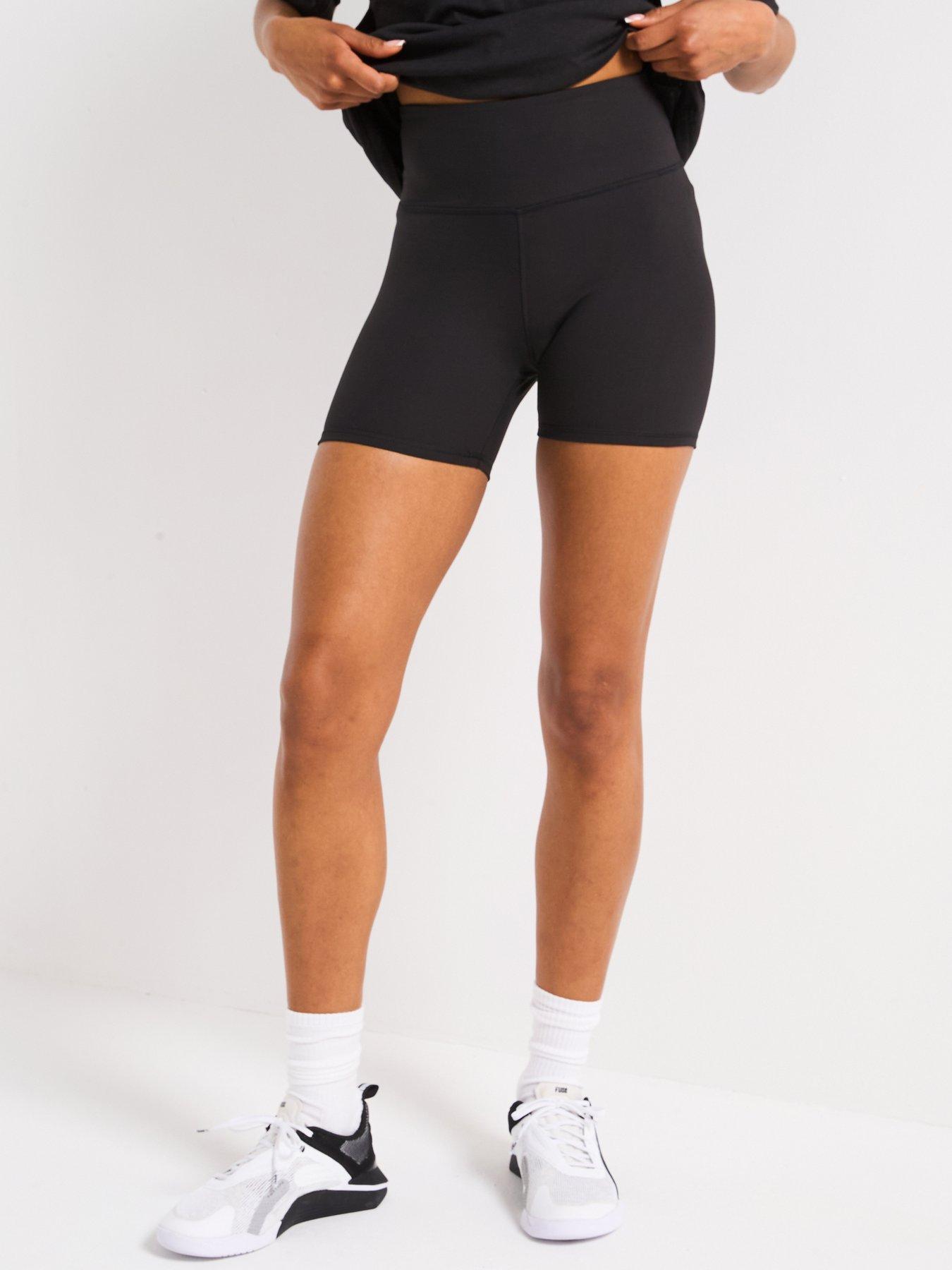 undefined Womens Training Evolve High Waist 5Inch Tight Shorts - Black
