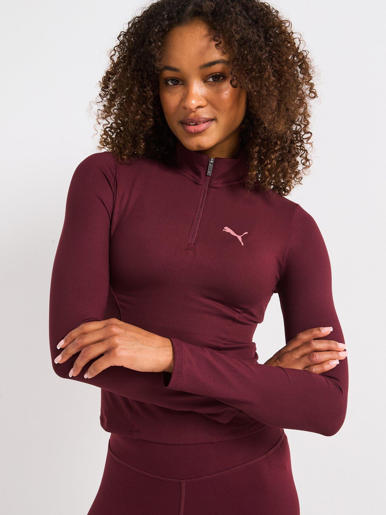 Puma Womens Training Evolve 1/2 Zip Top - Purple
