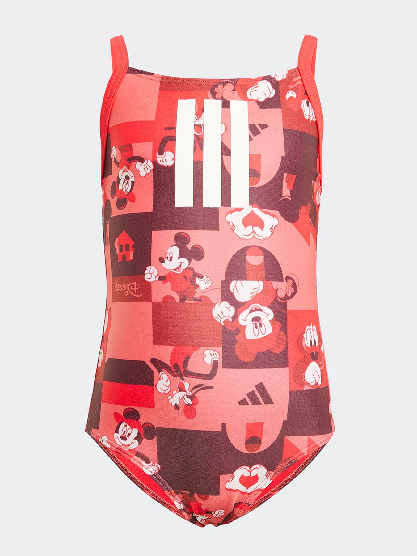 Image 1 of 4 of adidas Kids Girls Disney Swimsuit - Pink