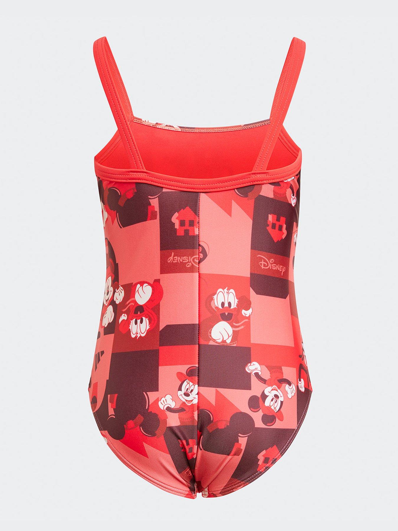 Image 2 of 4 of adidas Kids Girls Disney Swimsuit - Pink