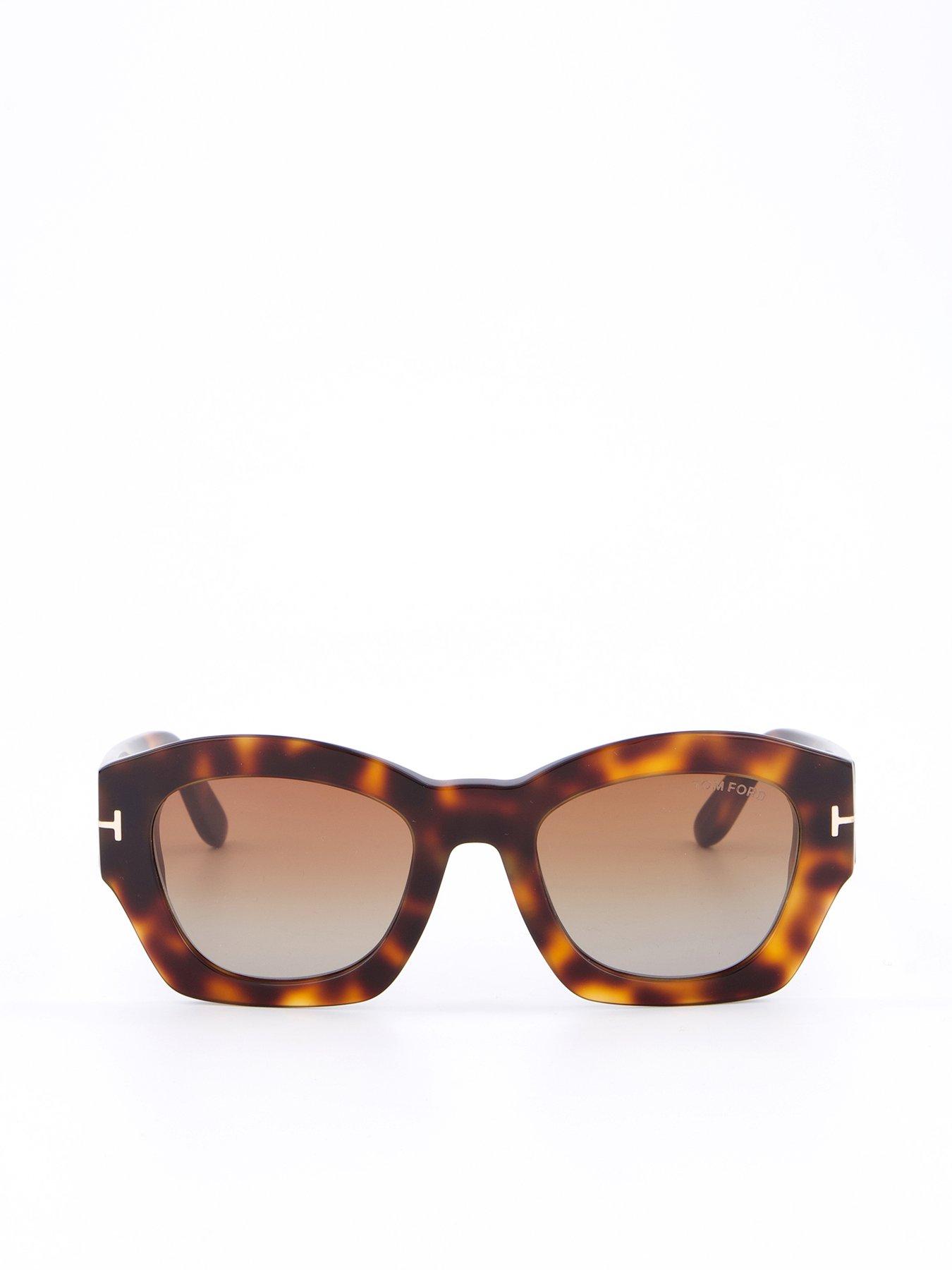 undefined Guilliana Geometric Sunglasses - Blonde Havana