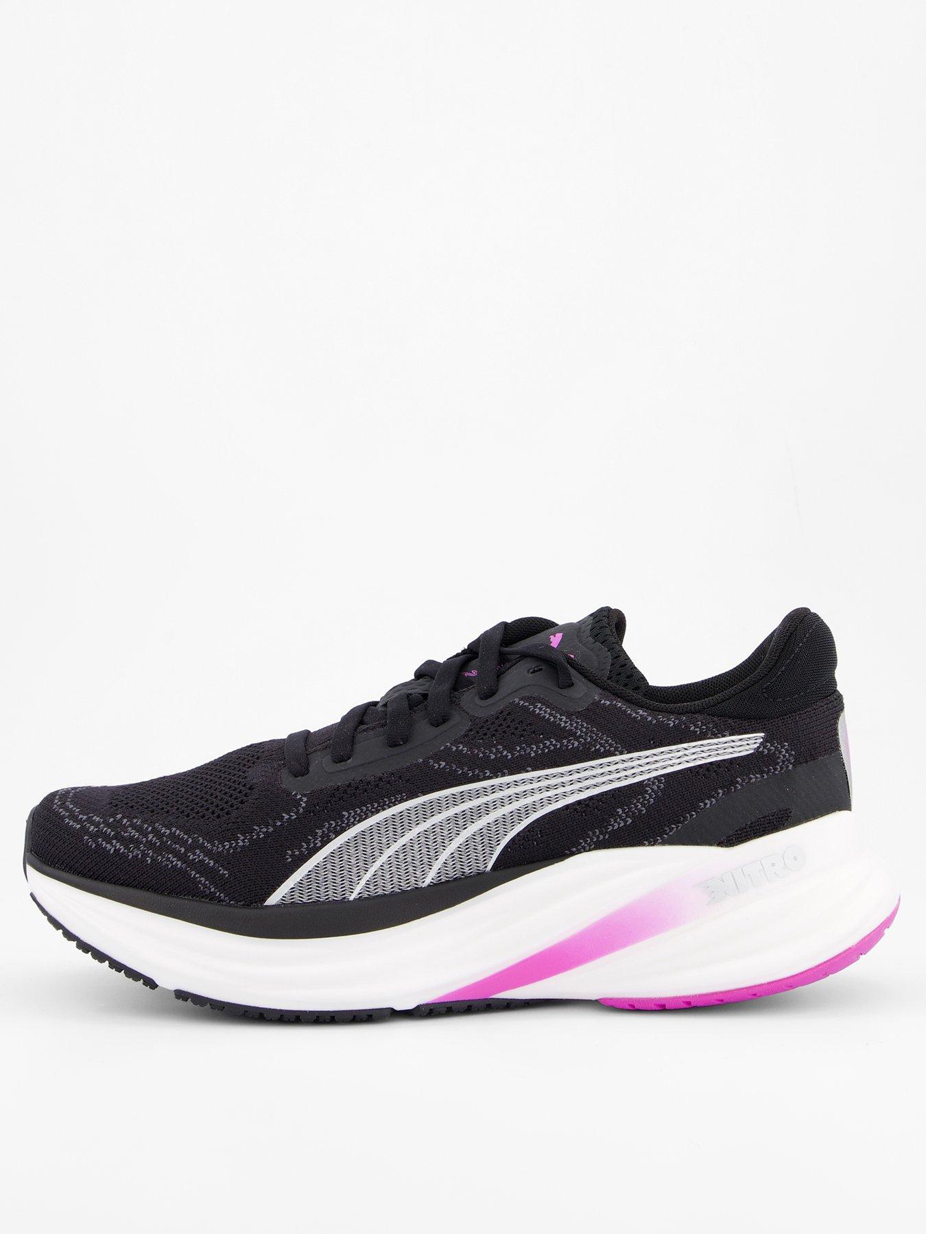 undefined Womens Running Magnify Nitro 2 Trainers - Puma Black-Pure Magenta