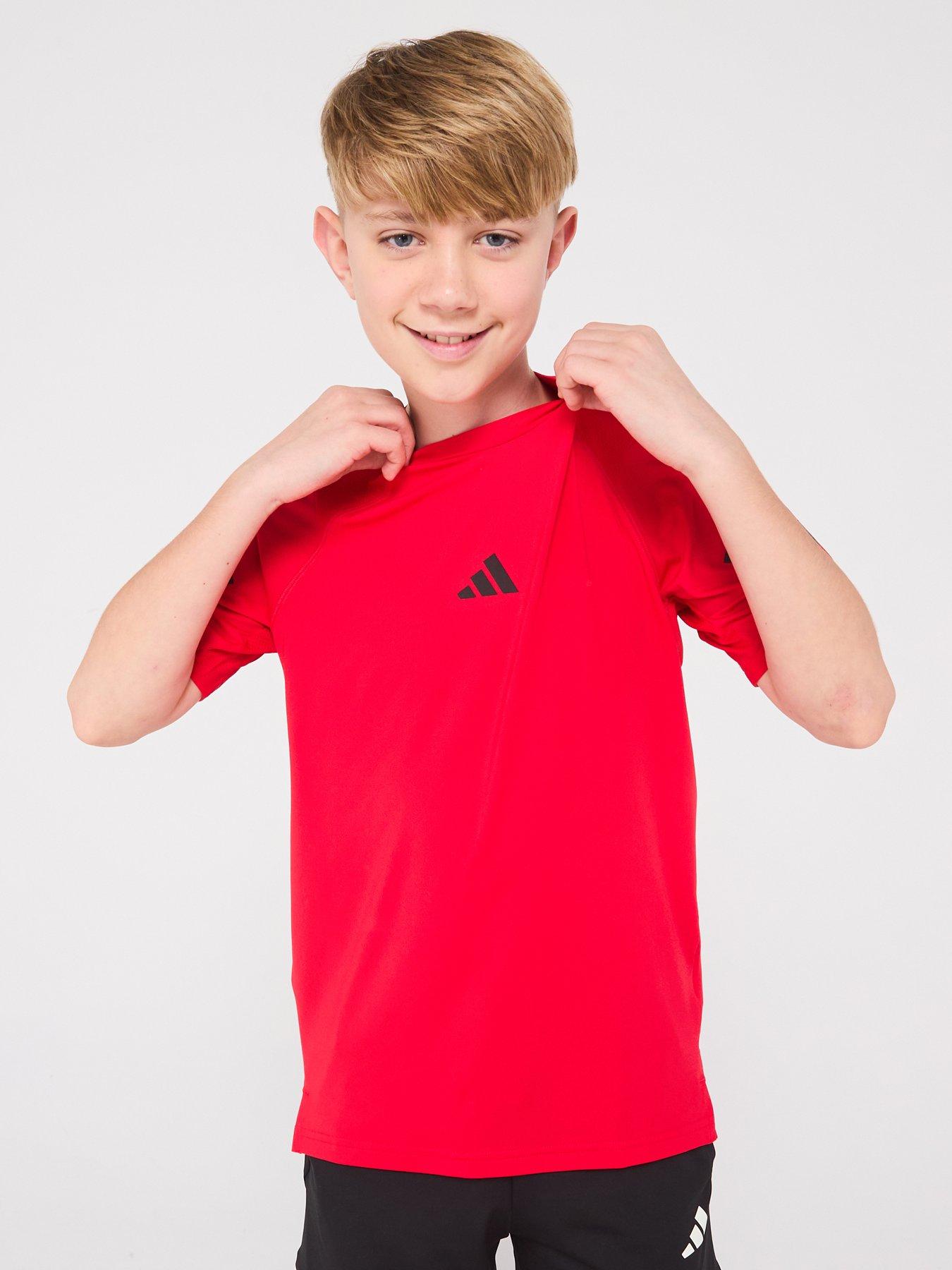 adidas Junior Boys Training Nxt T-Shirt Red Very