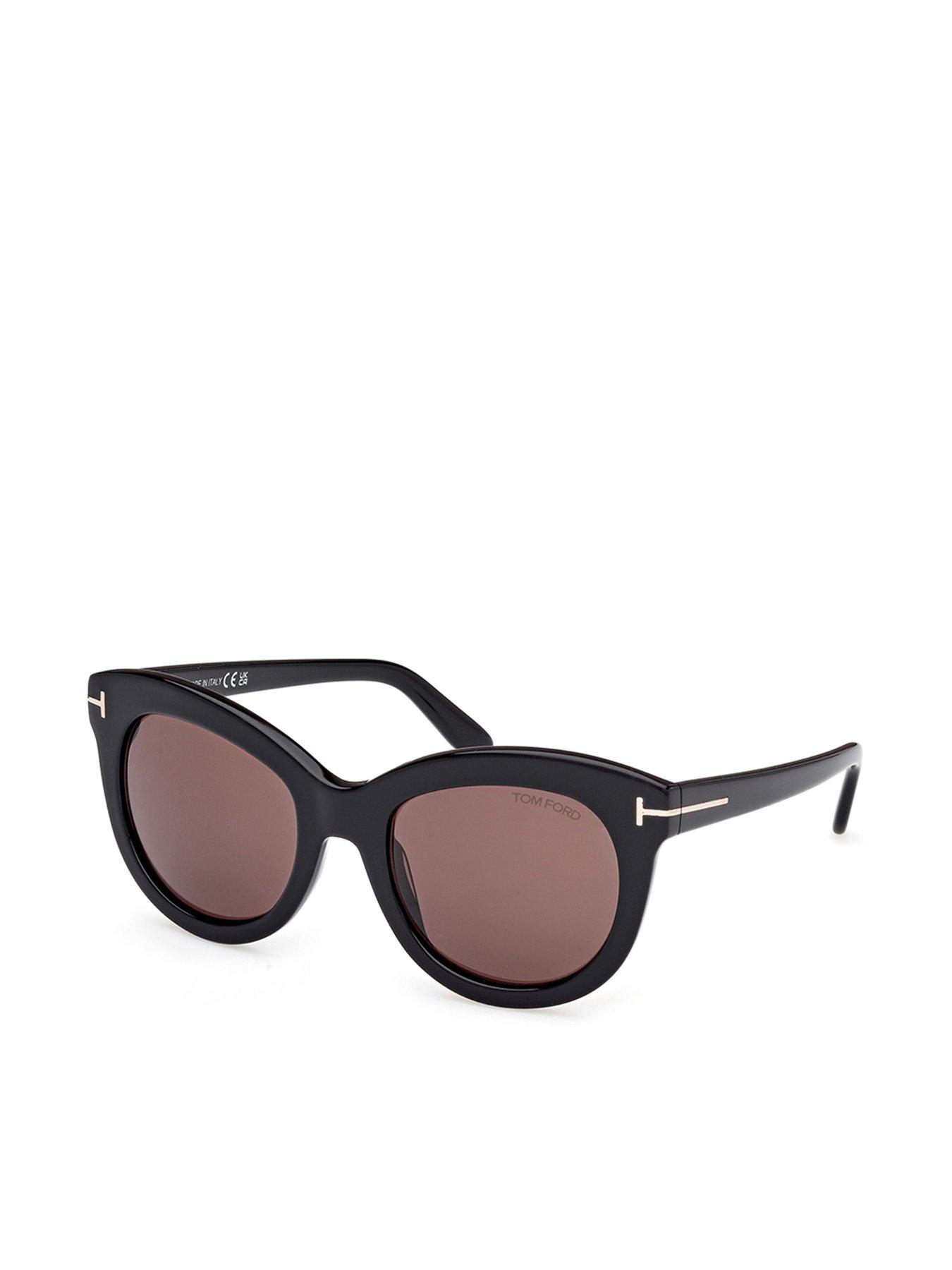 undefined Odette Butterfly Sunglasses - Shiny Black
