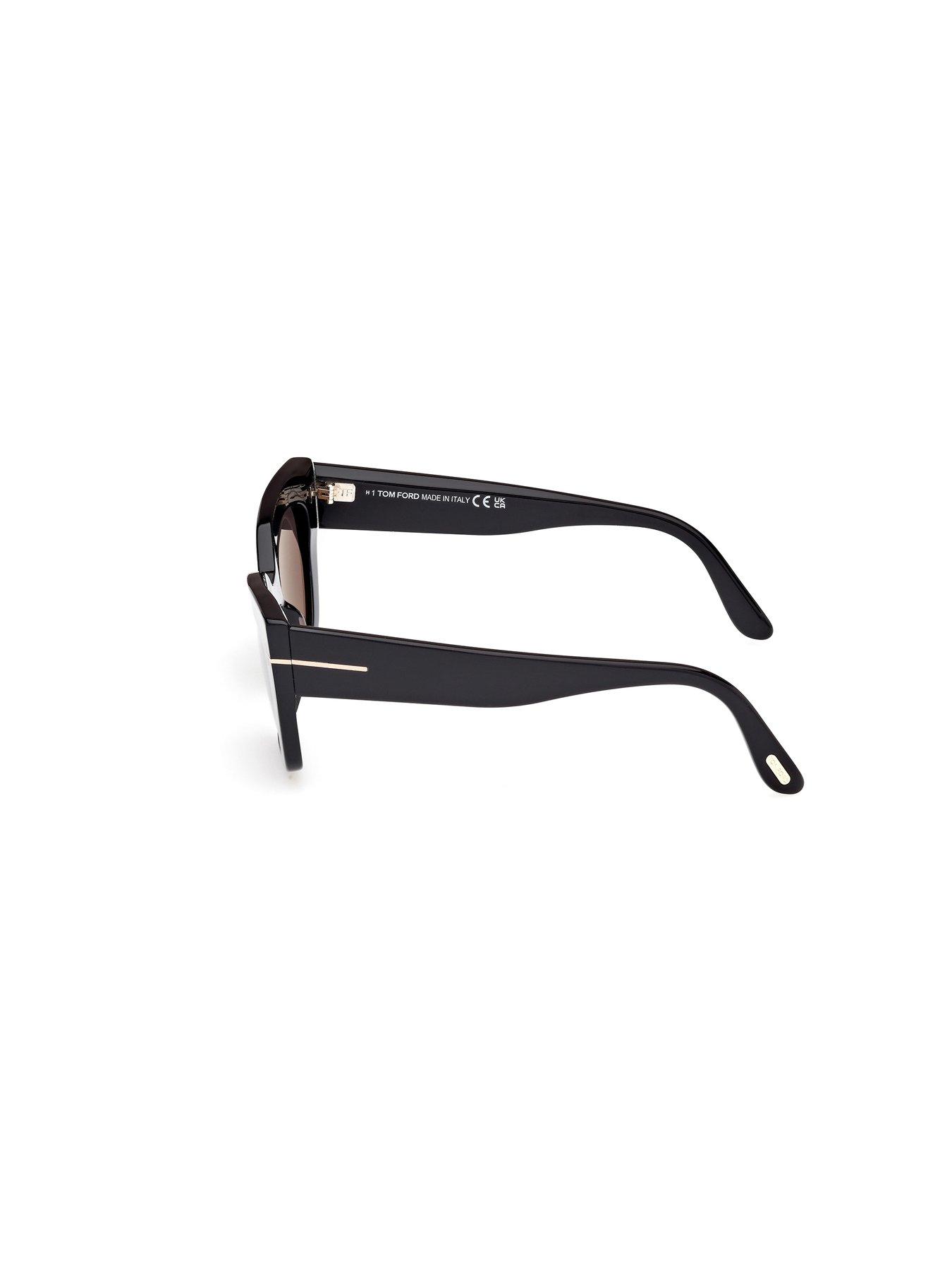 Image 2 of 4 of Tom Ford Athena Cat Sunglasses - Black
