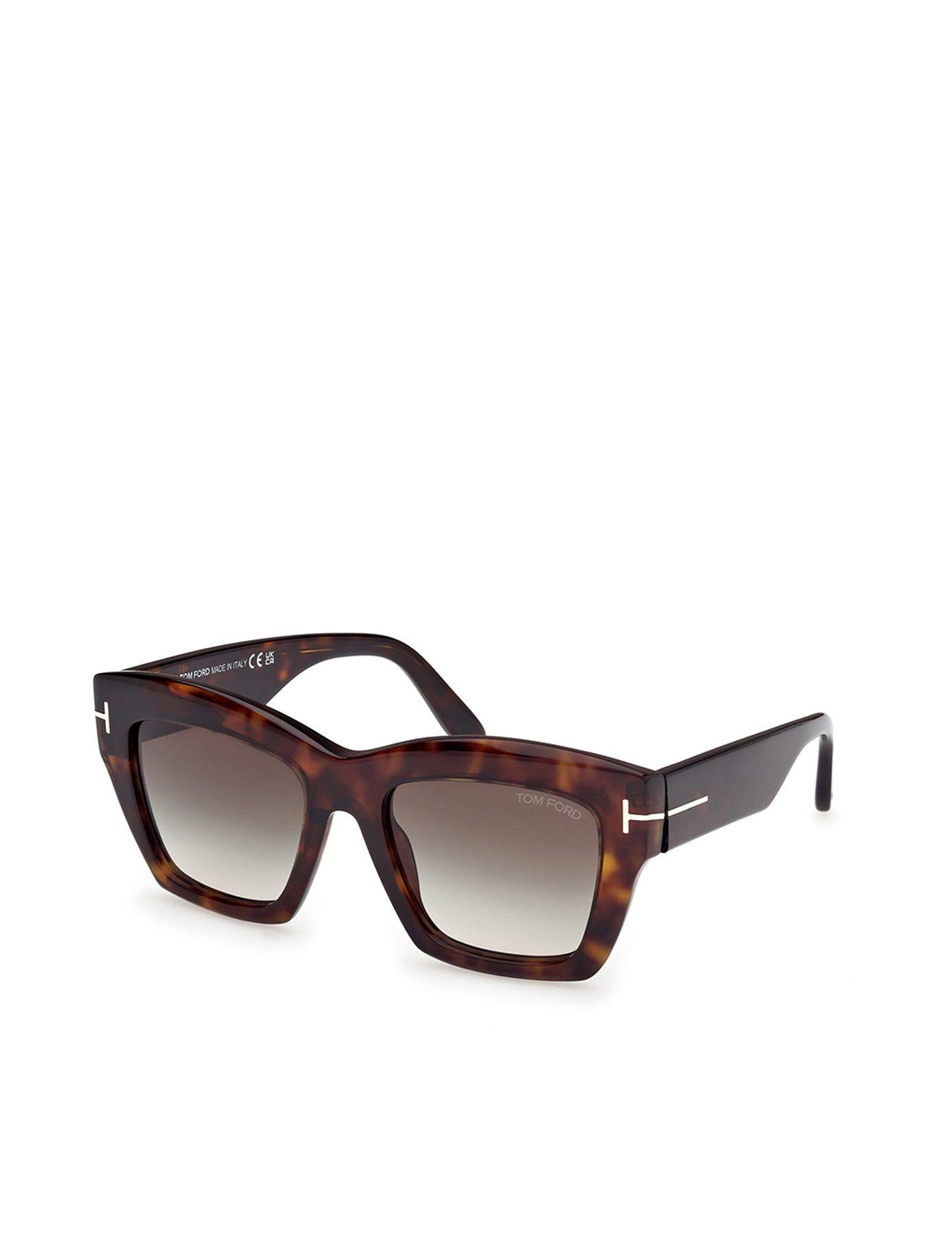 Tom Ford Luna Butterfly Sunglasses Dark Havana Very