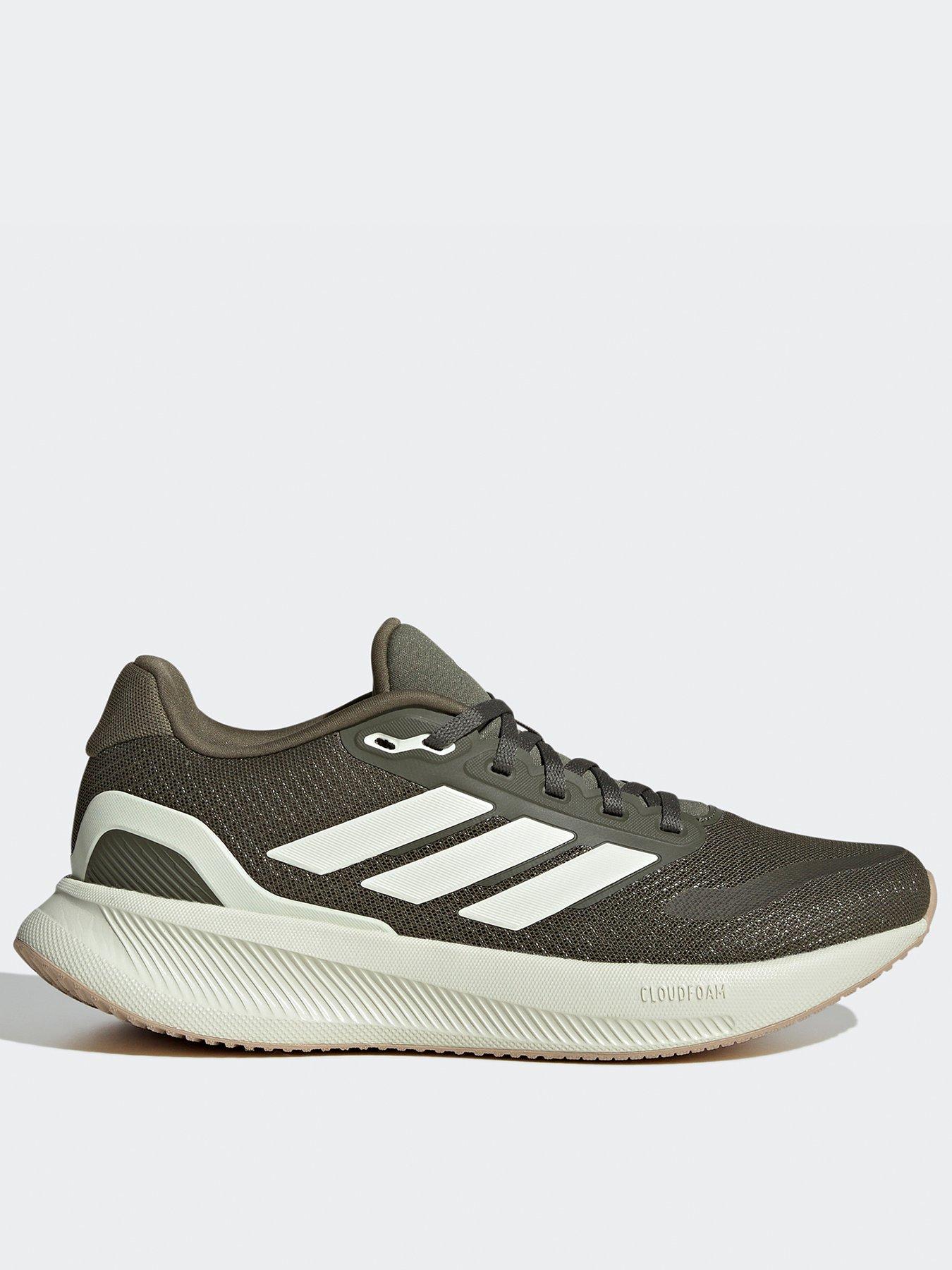 undefined Womens Running Runfalcon 5 Trainers - Olive Strata/Ivory/Cloud White