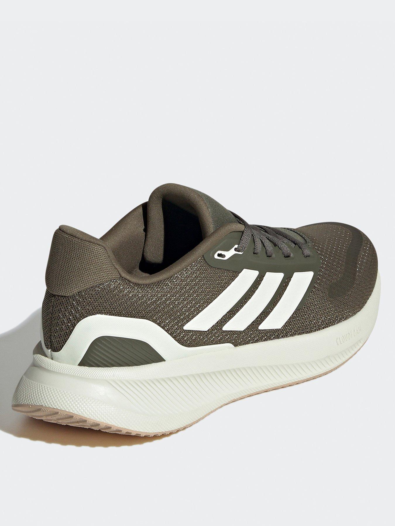 adidas Womens Running Runfalcon 5 Trainers - Olive Strata/Ivory/Cloud White  | Very