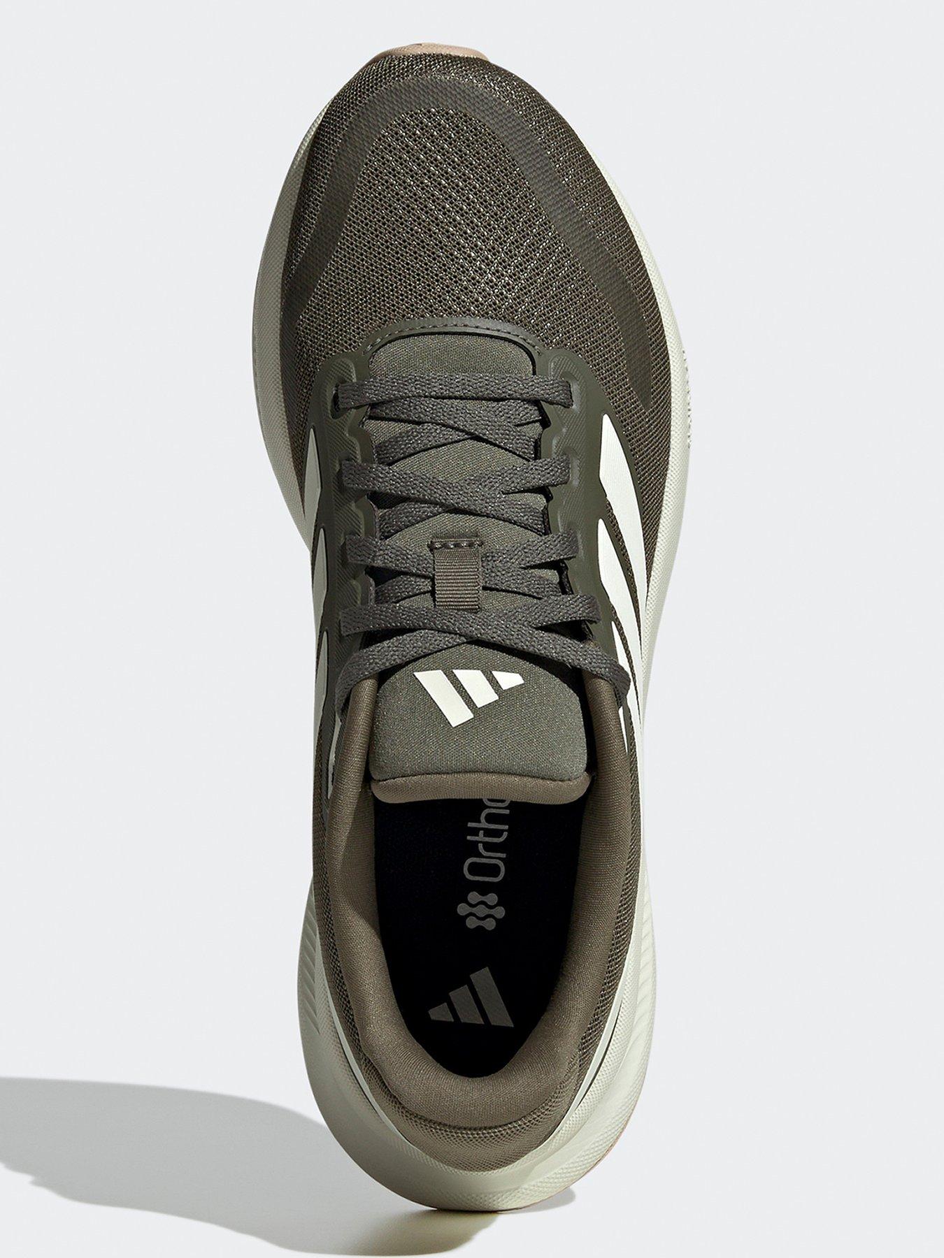 adidas Womens Running Runfalcon 5 Trainers - Olive Strata/Ivory/Cloud White  | Very