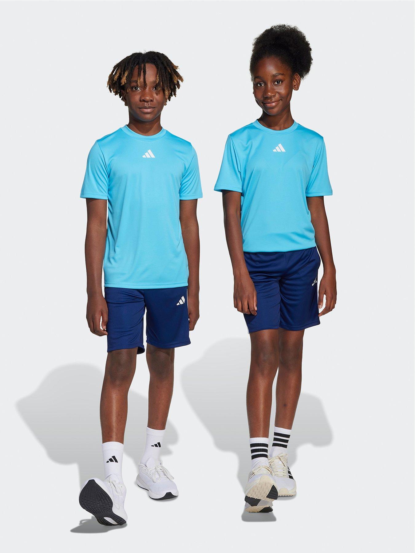 undefined Junior Boys Train Essentials 3 Stripe Set - Blue