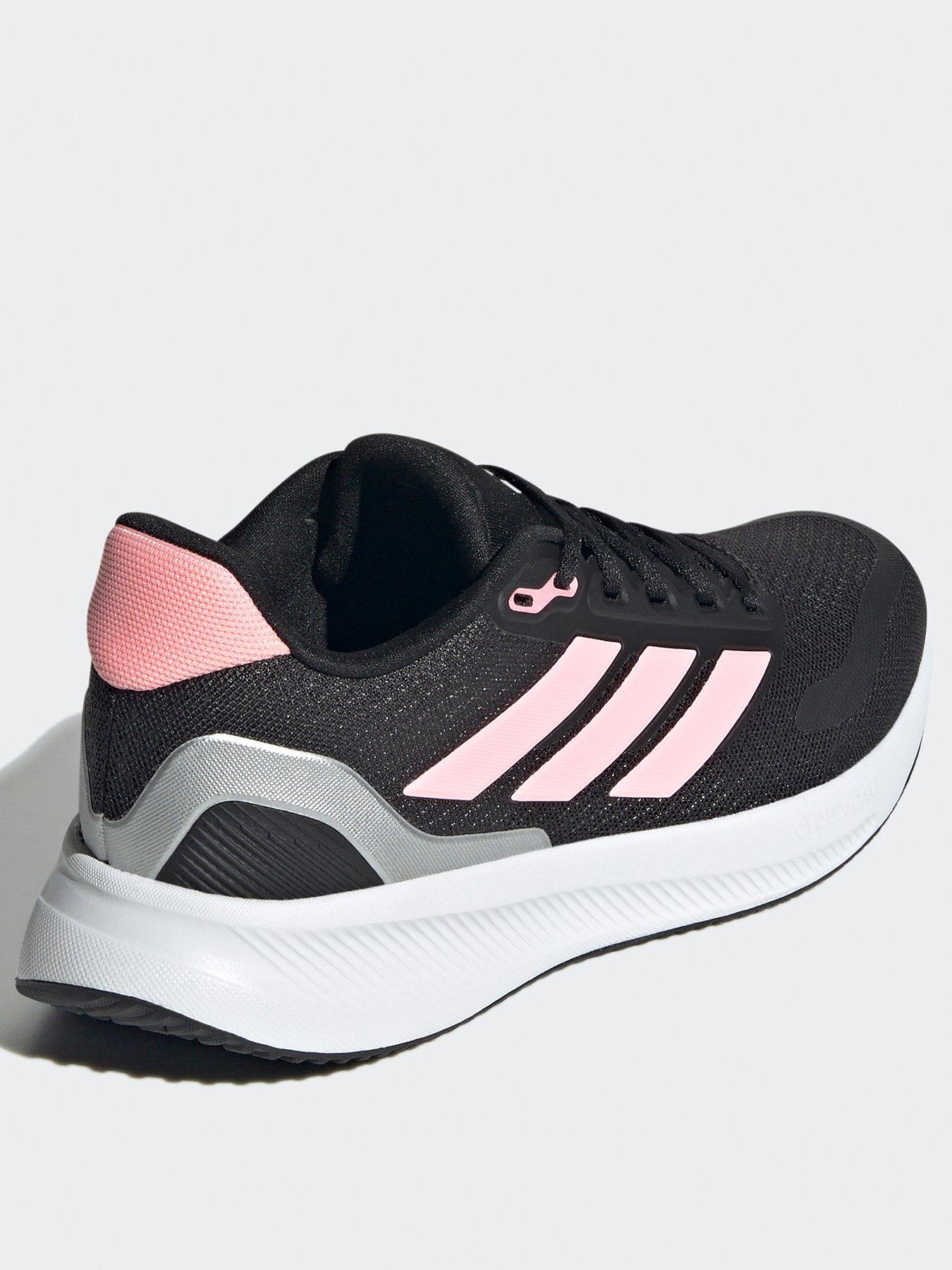 adidas Girls Junior Runfalcon Trainers Black/Pink Very