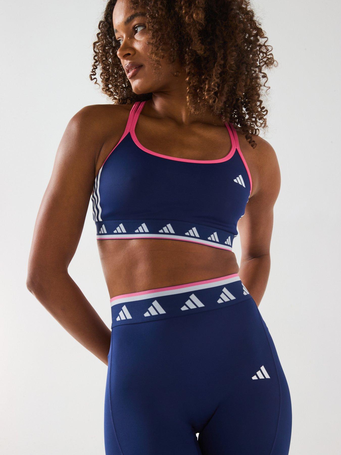 undefined Womens Training Hyperglam Light Support Sports Bra - Blue
