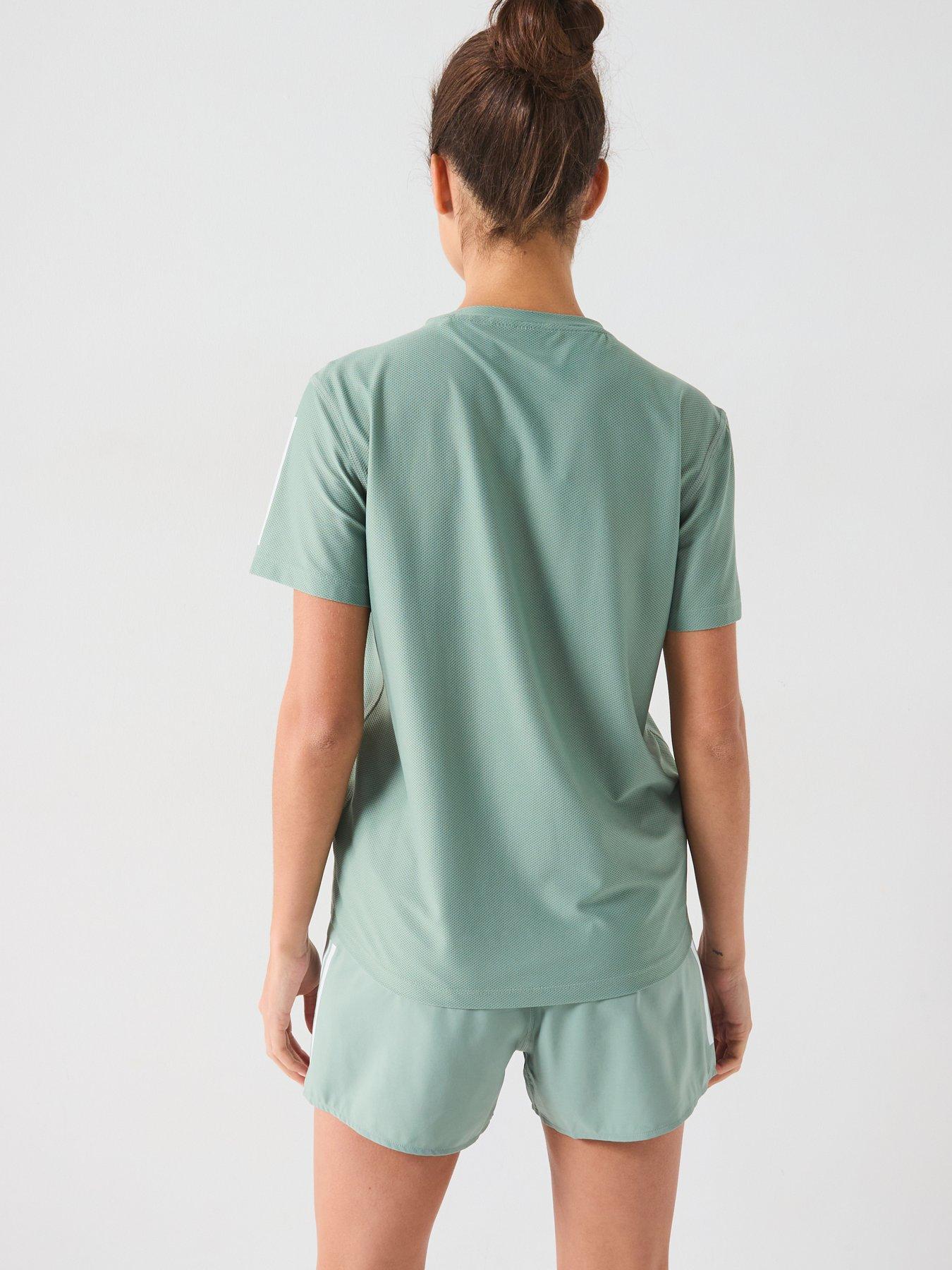Image 2 of 6 of adidas Womens Running Own The Run T-Shirt - Green
