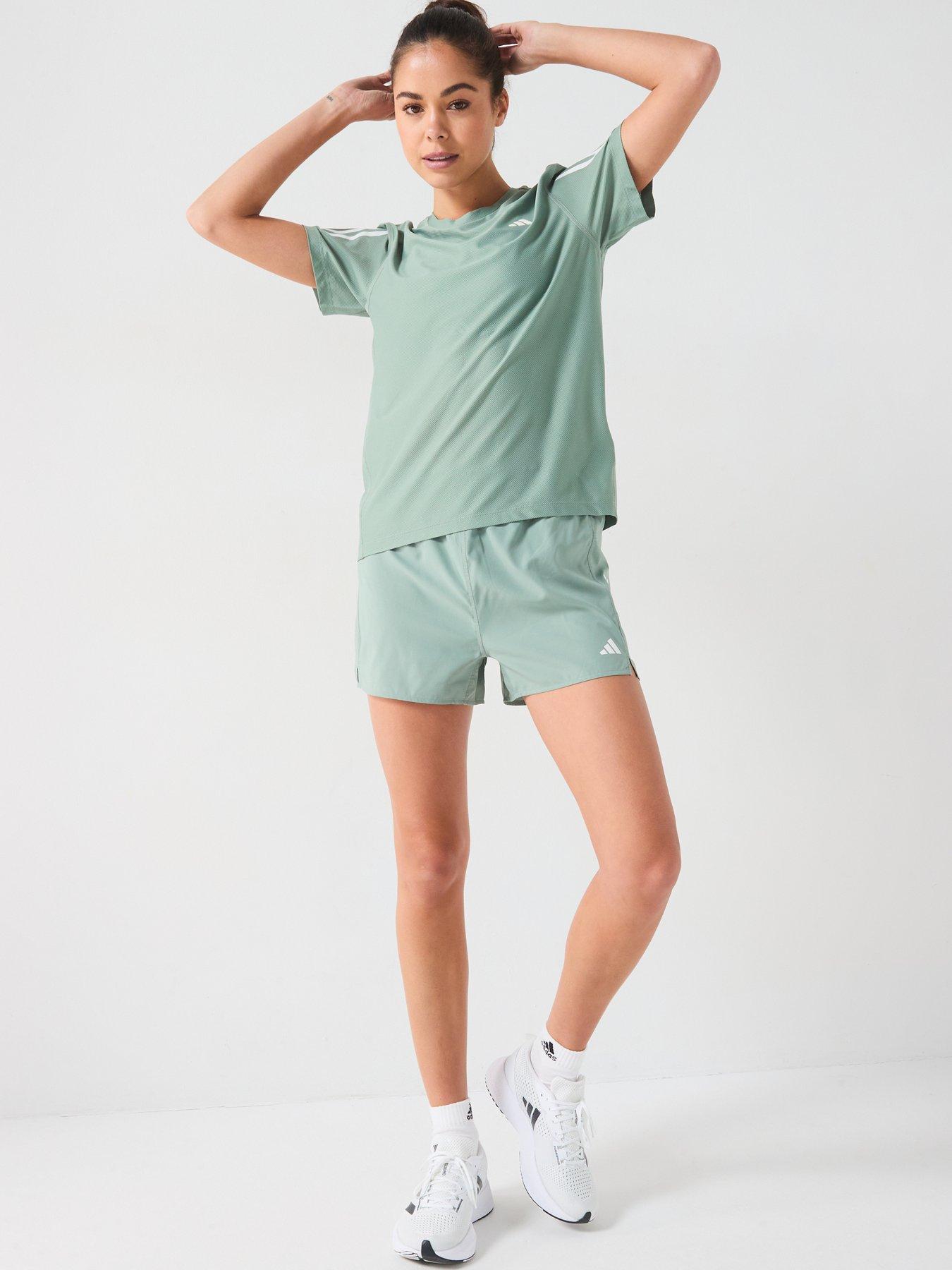 Image 3 of 6 of adidas Womens Running Own The Run T-Shirt - Green