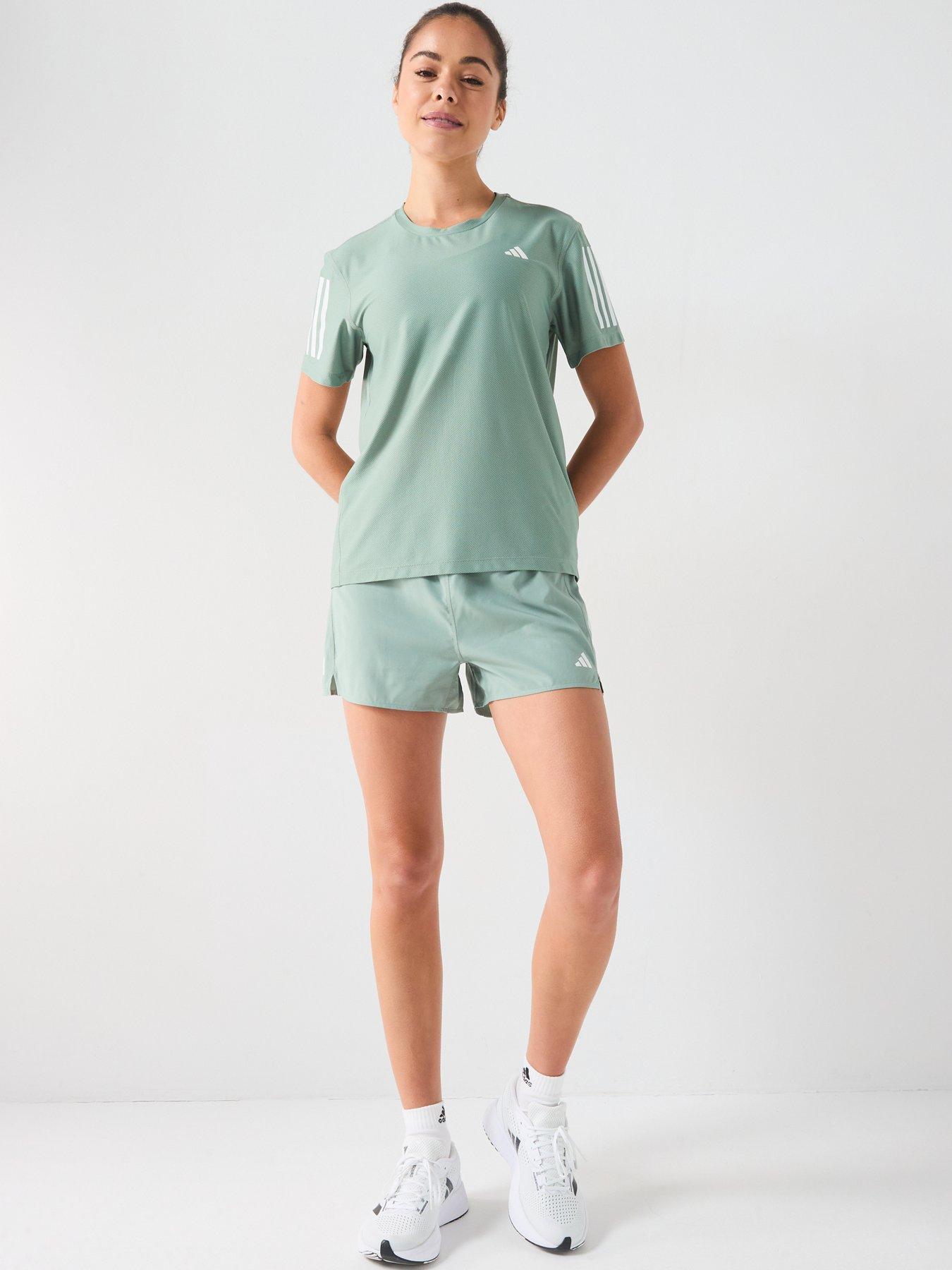 Image 5 of 6 of adidas Womens Running Own The Run T-Shirt - Green